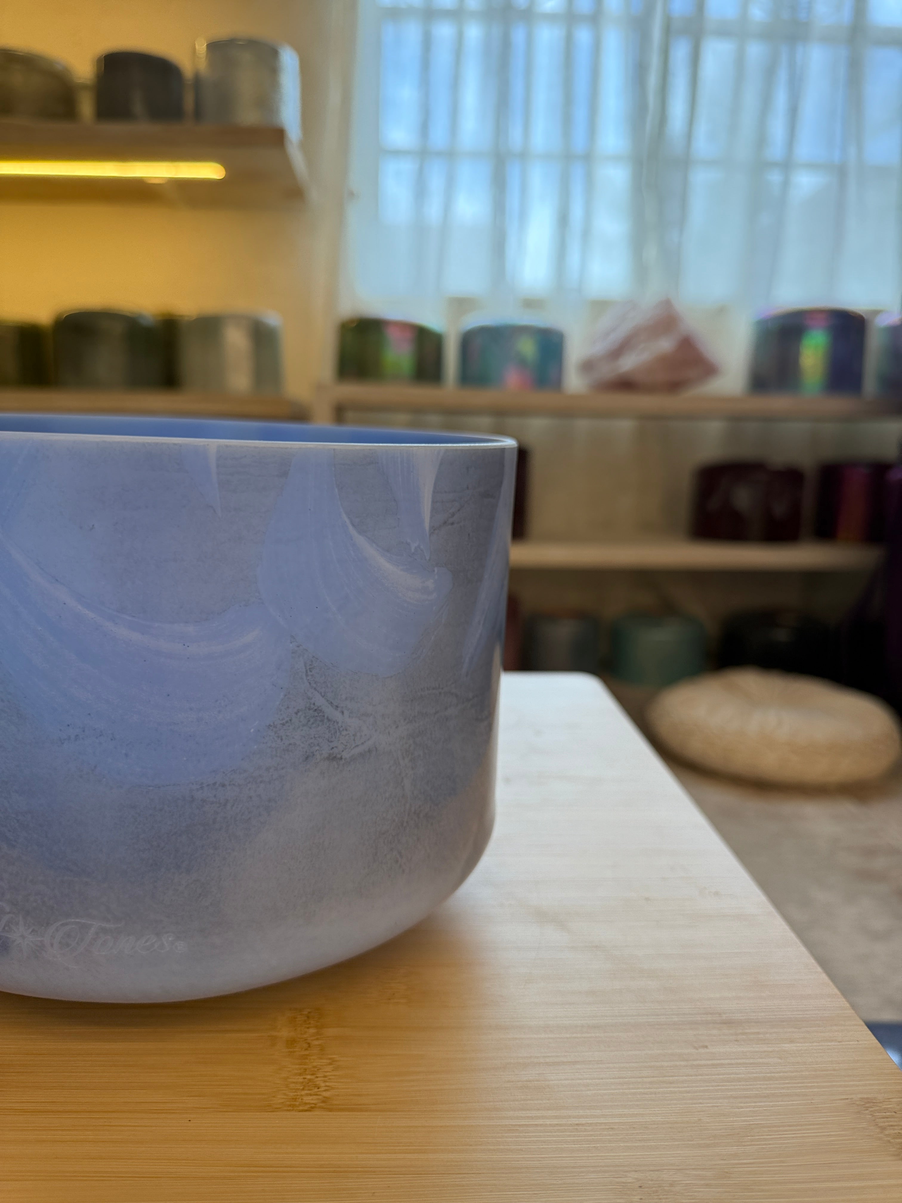 9" D#+10 Lapis Lazuli 132921 Crystal Tones® Alchemy Singing Bowl