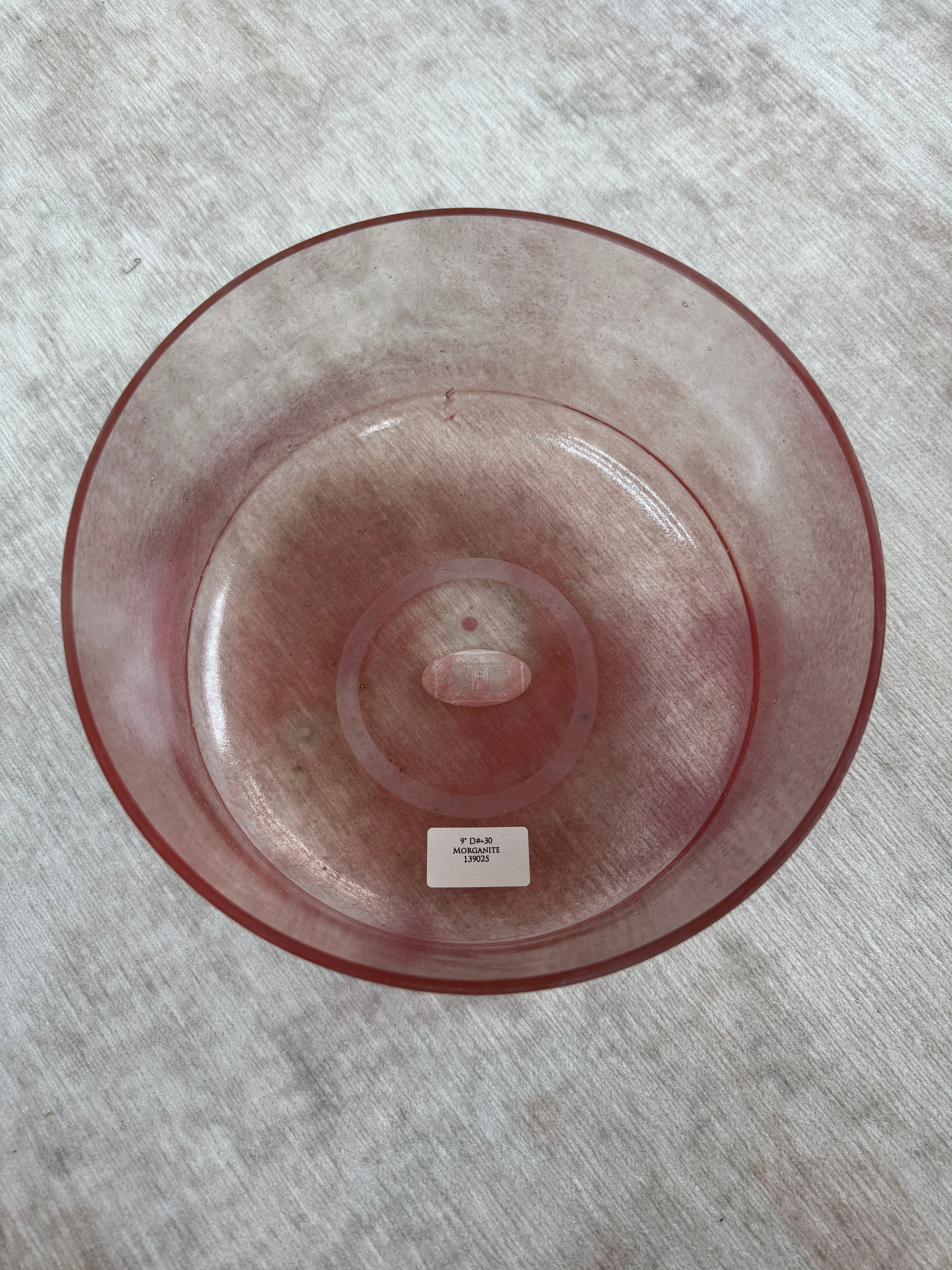 9" D#+30 Morganite 139025 Crystal Tones Alchemy Singing Bowl