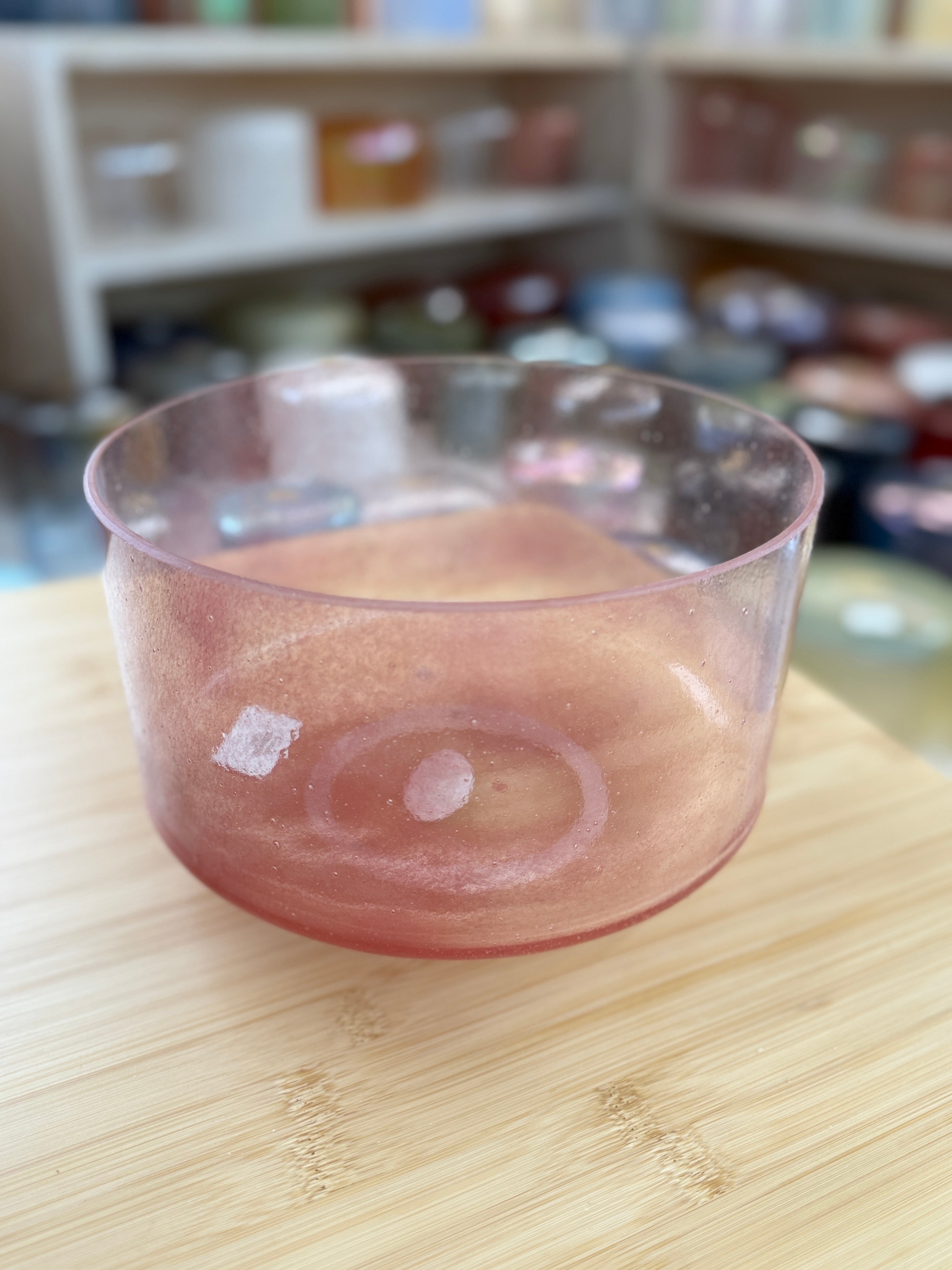 9" D#+30 Morganite 139025 Crystal Tones Alchemy Singing Bowl