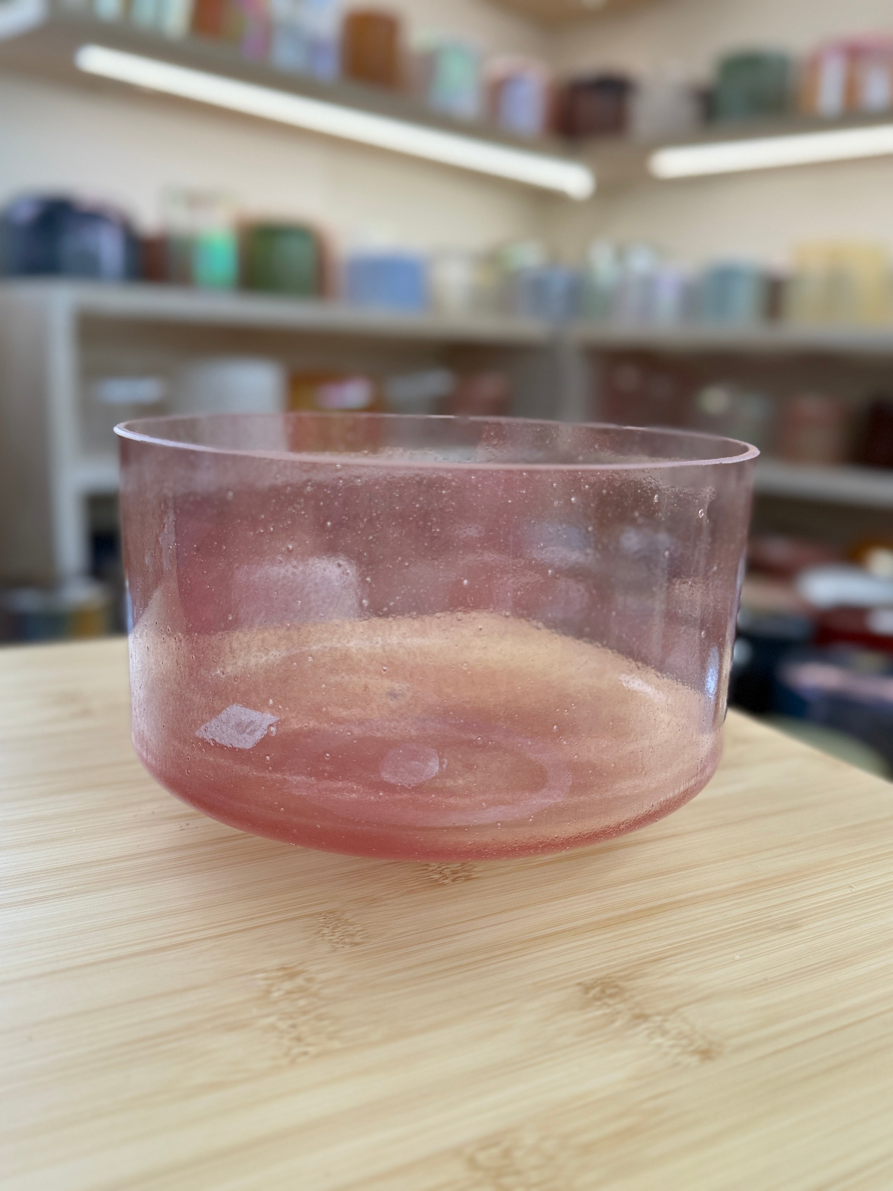 9" D#+30 Morganite 139025 Crystal Tones Alchemy Singing Bowl