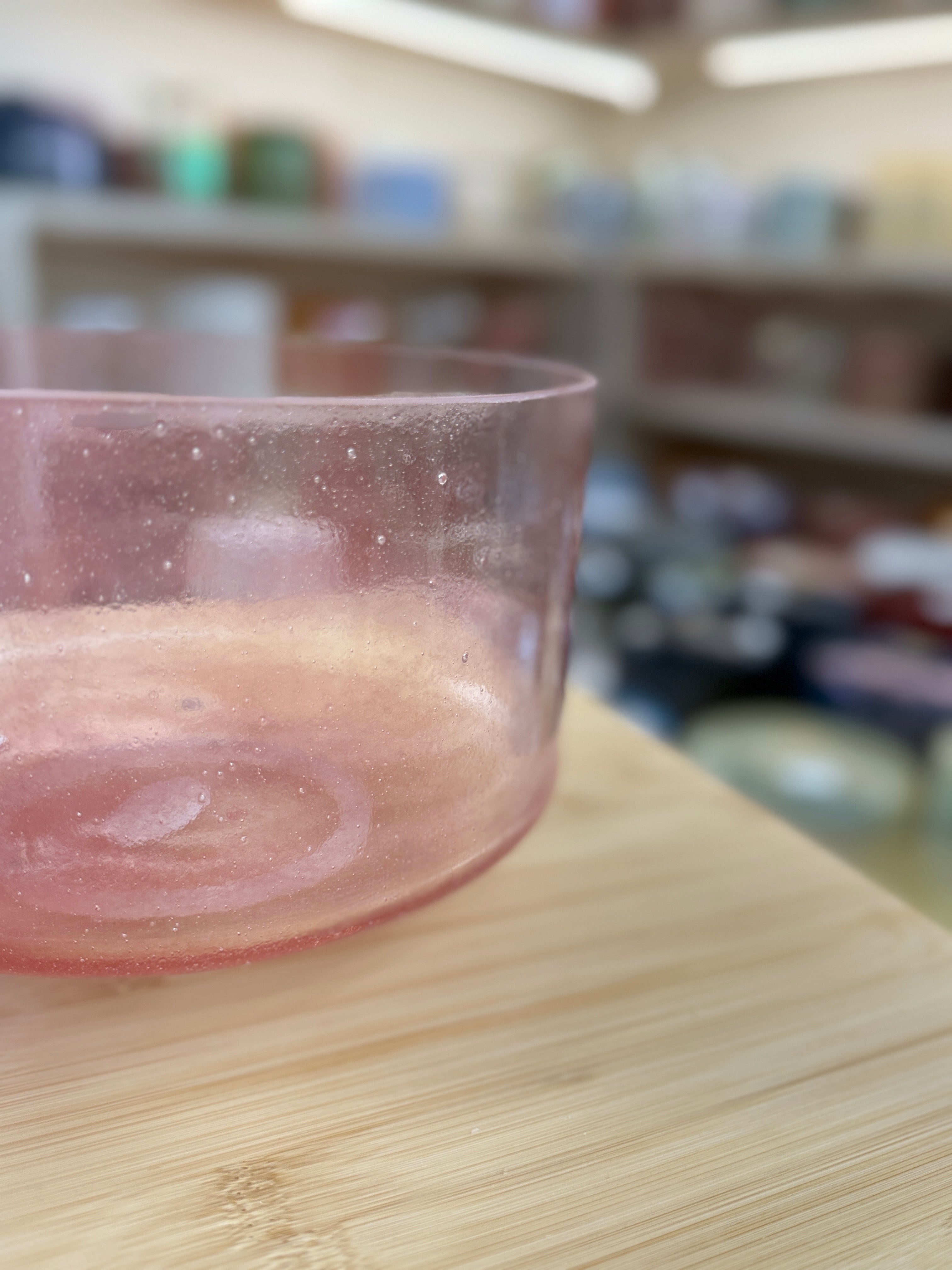 9" D#+30 Morganite 139025 Crystal Tones Alchemy Singing Bowl