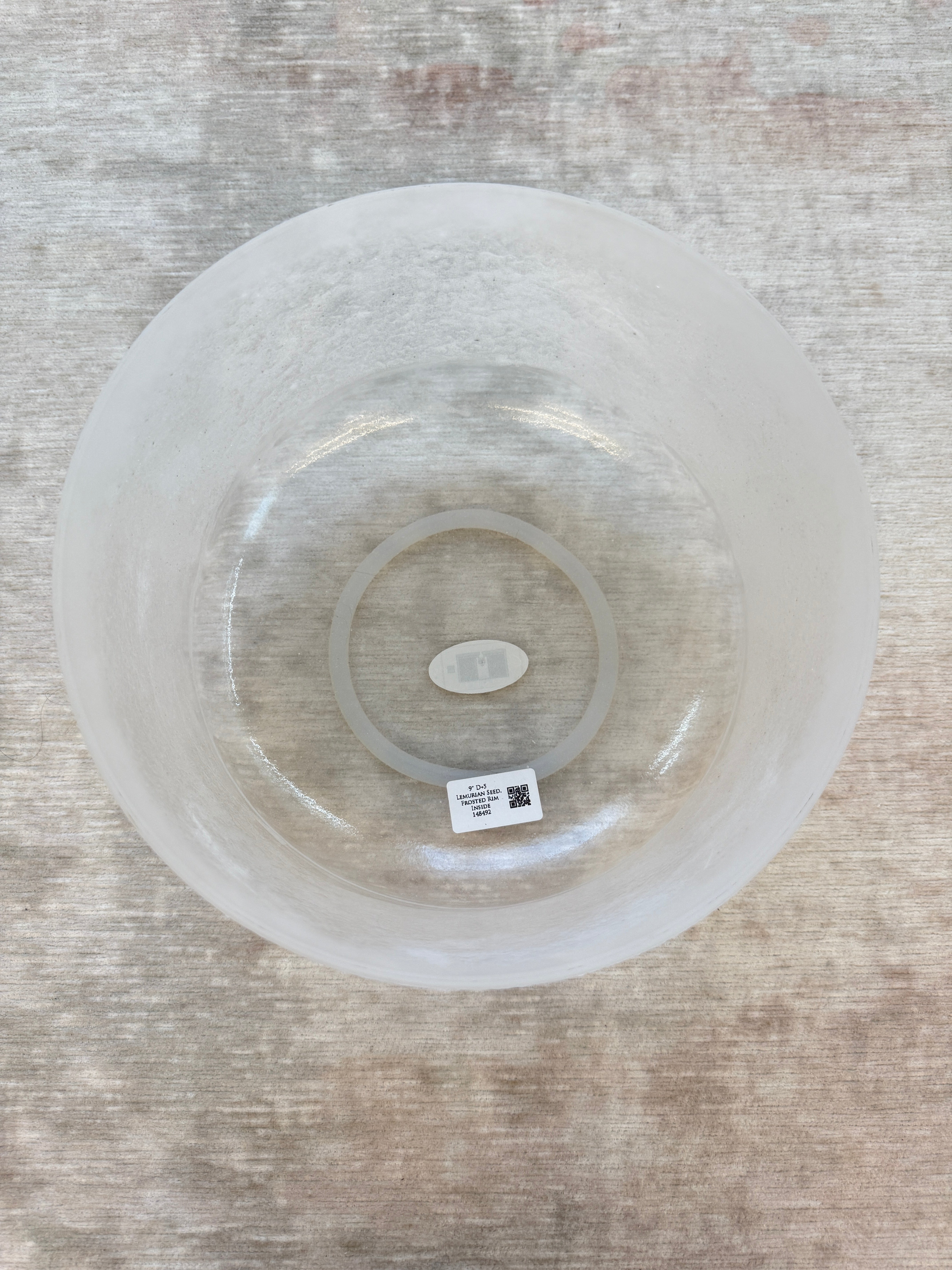 9" D+5 Lemurian Seed, Frosted Rim Inside 148492 Crystal Tones® Alchemy Singing Bowl