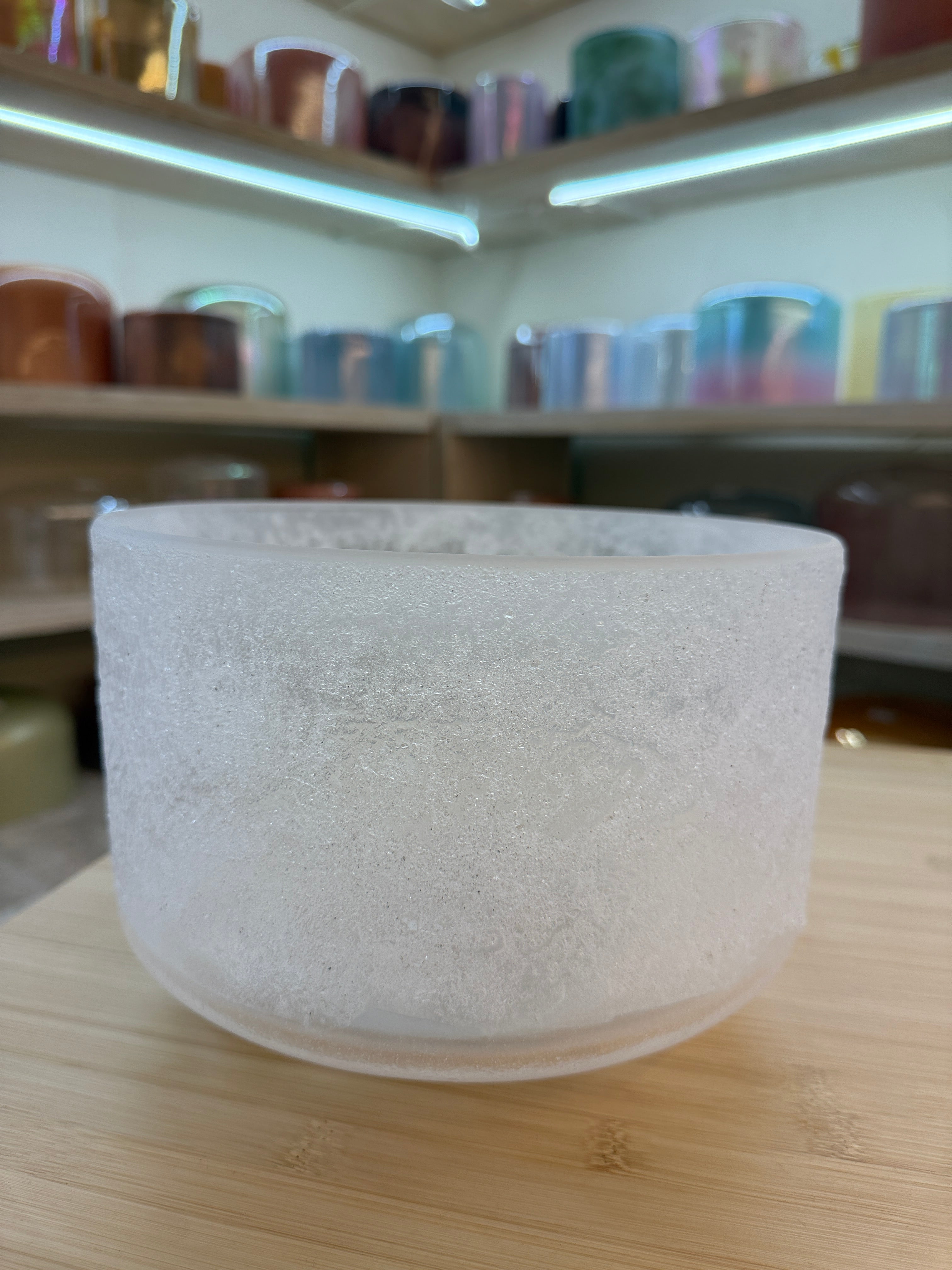 9" D+5 Lemurian Seed, Frosted Rim Inside 148492 Crystal Tones® Alchemy Singing Bowl