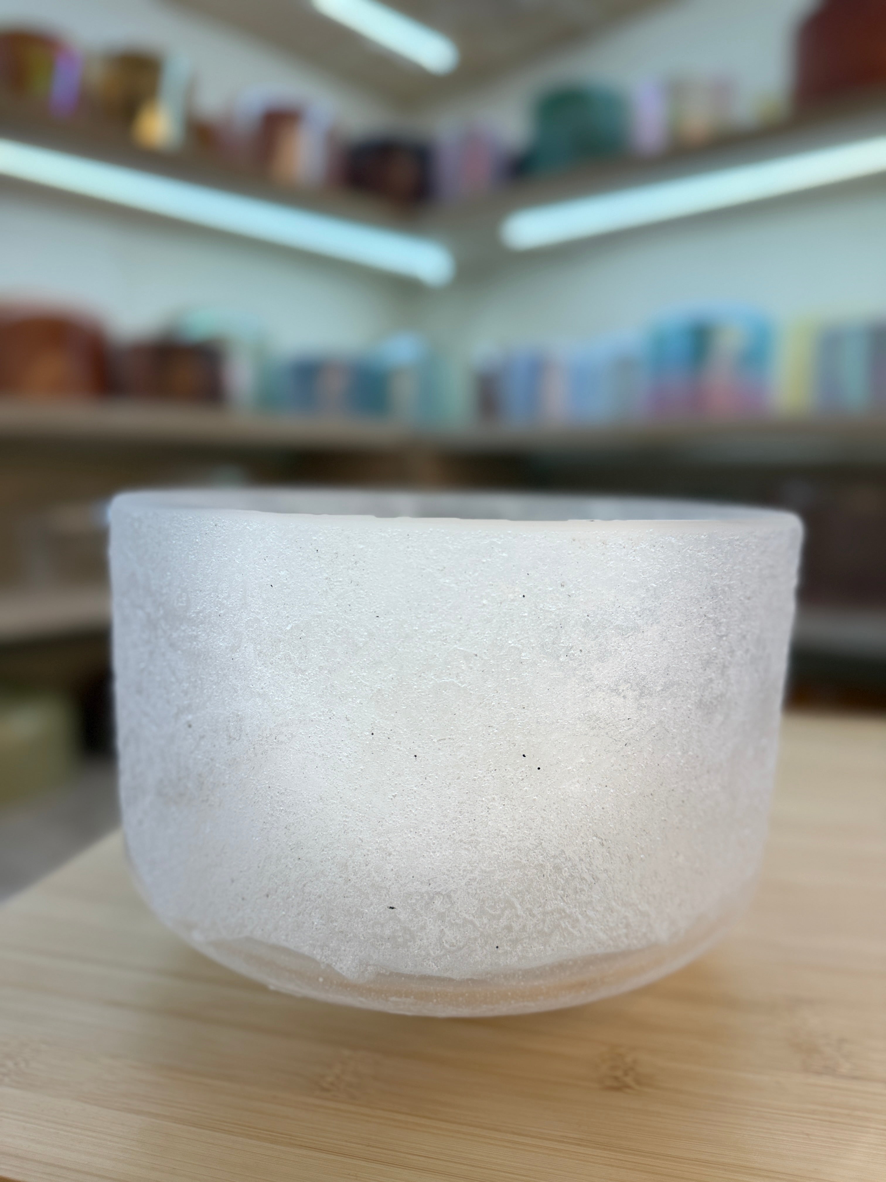 9" D+5 Lemurian Seed, Frosted Rim Inside 148492 Crystal Tones® Alchemy Singing Bowl