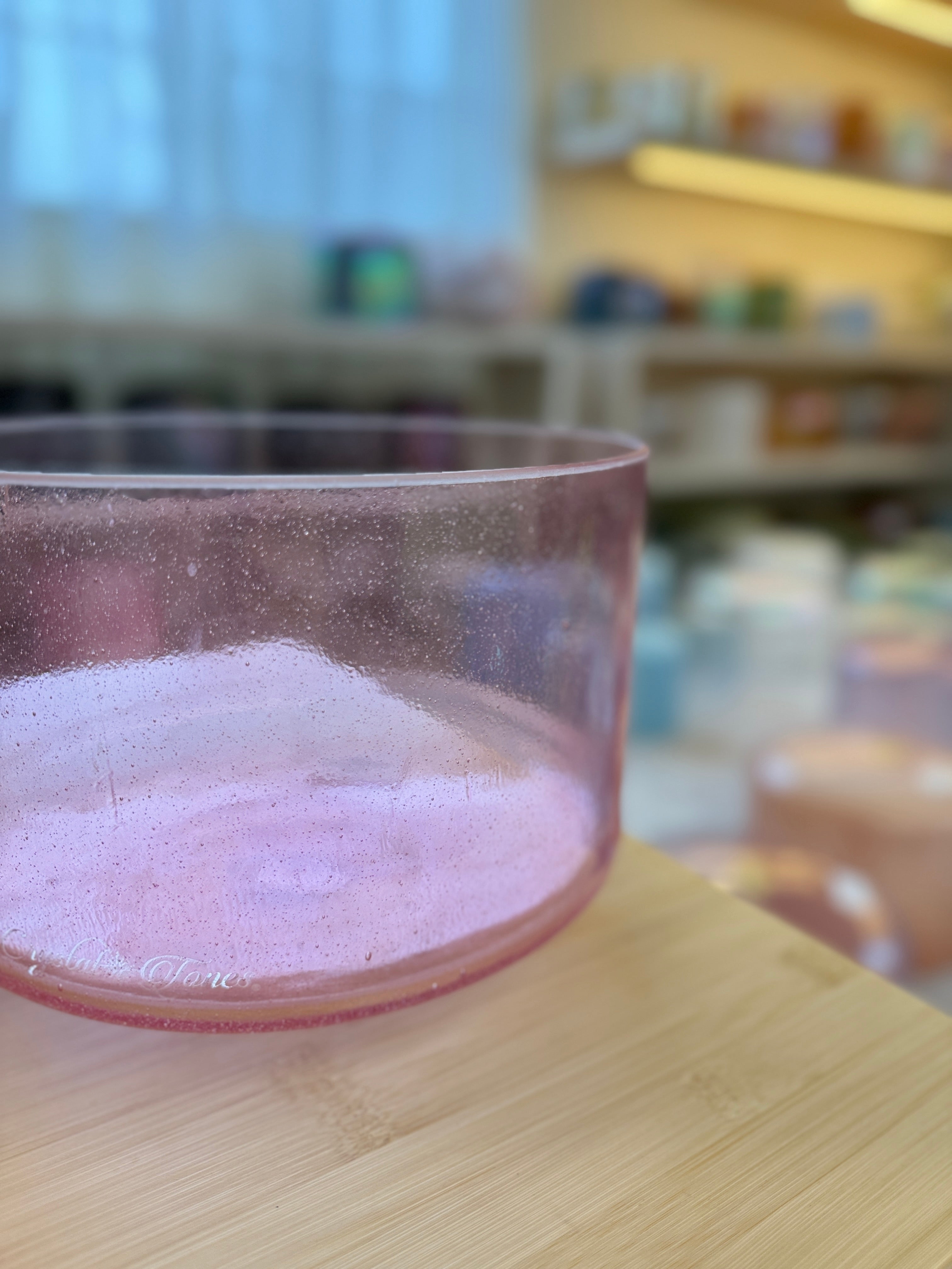 9" E-10 Pink Aura Gold 157071 Crystal Tones® Alchemy Singing Bowl