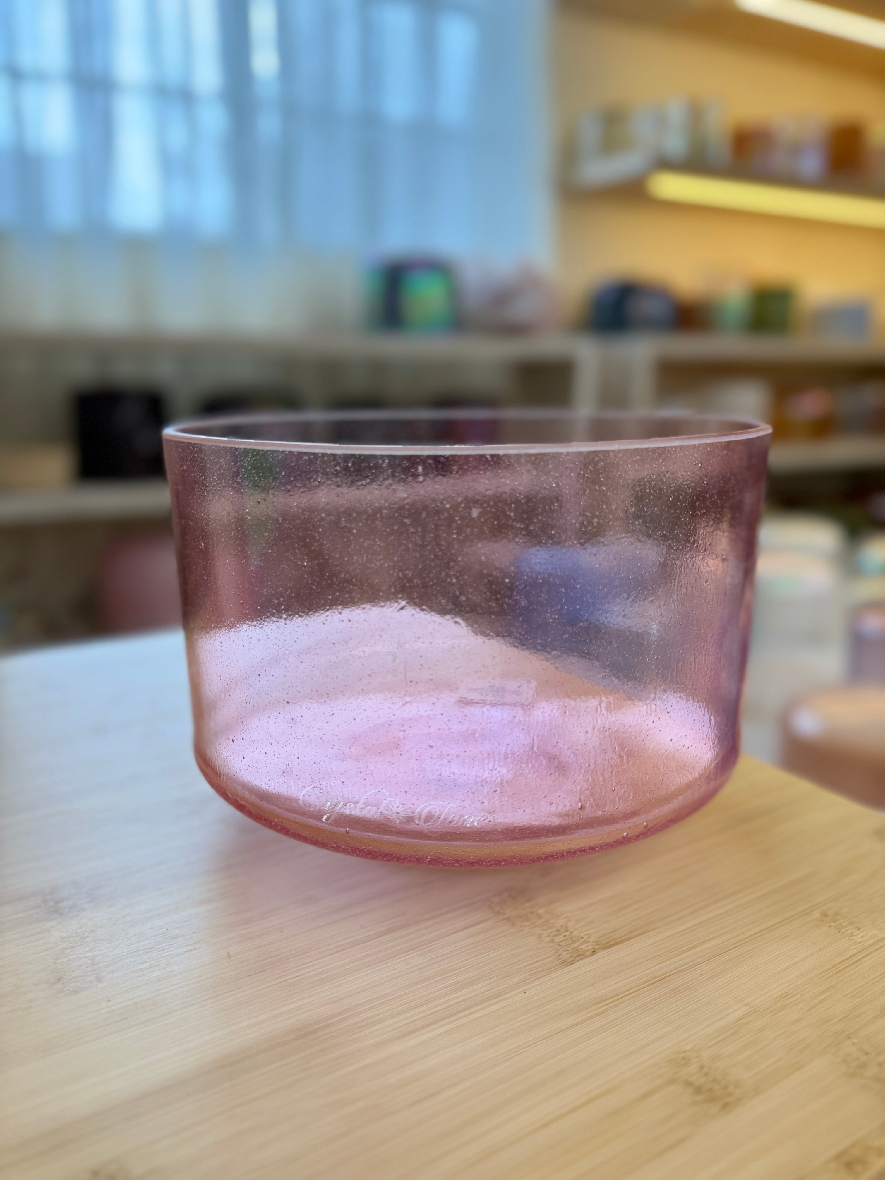 9" E-10 Pink Aura Gold 157071 Crystal Tones® Alchemy Singing Bowl