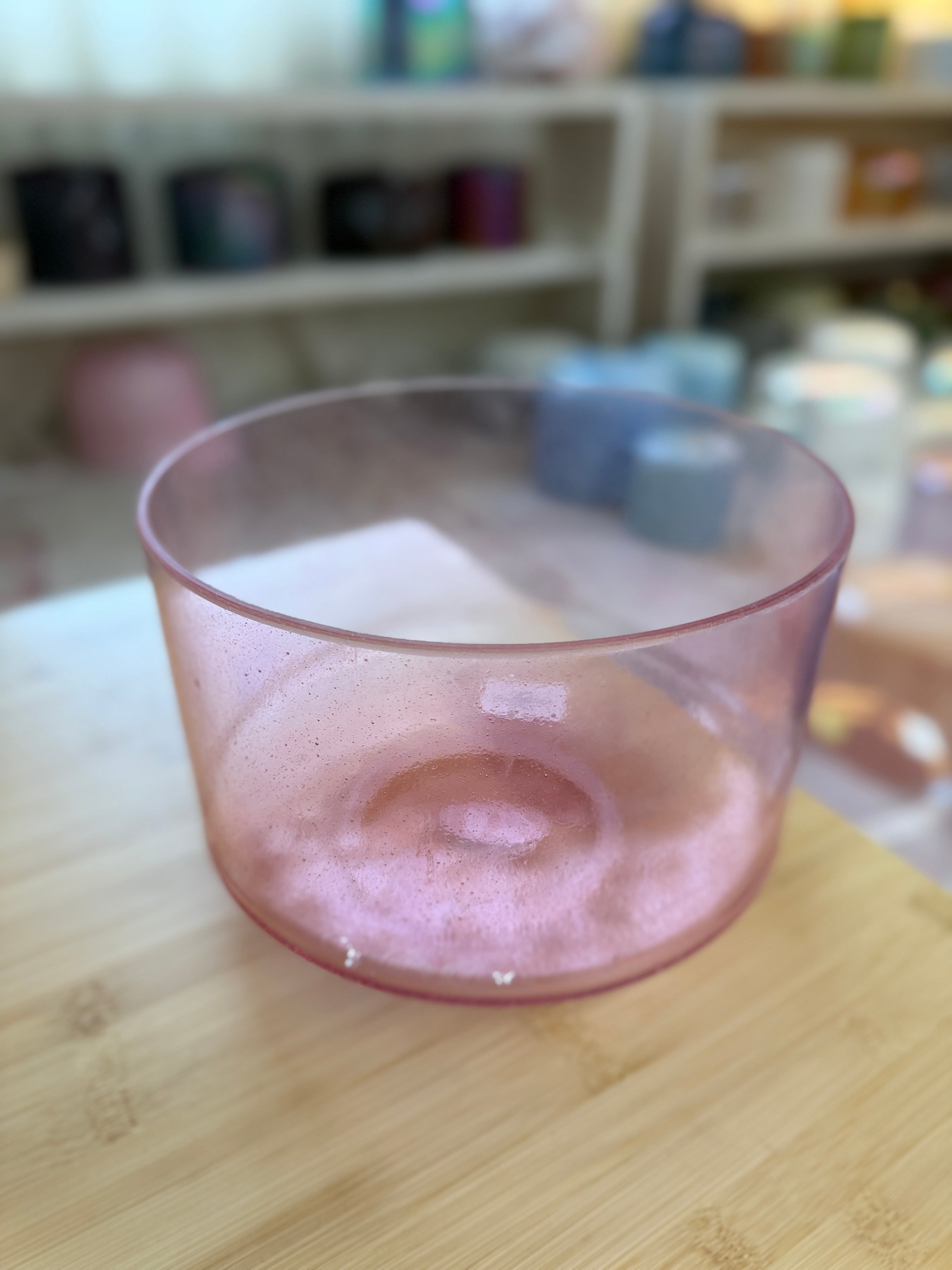 9" E-10 Pink Aura Gold 157071 Crystal Tones® Alchemy Singing Bowl