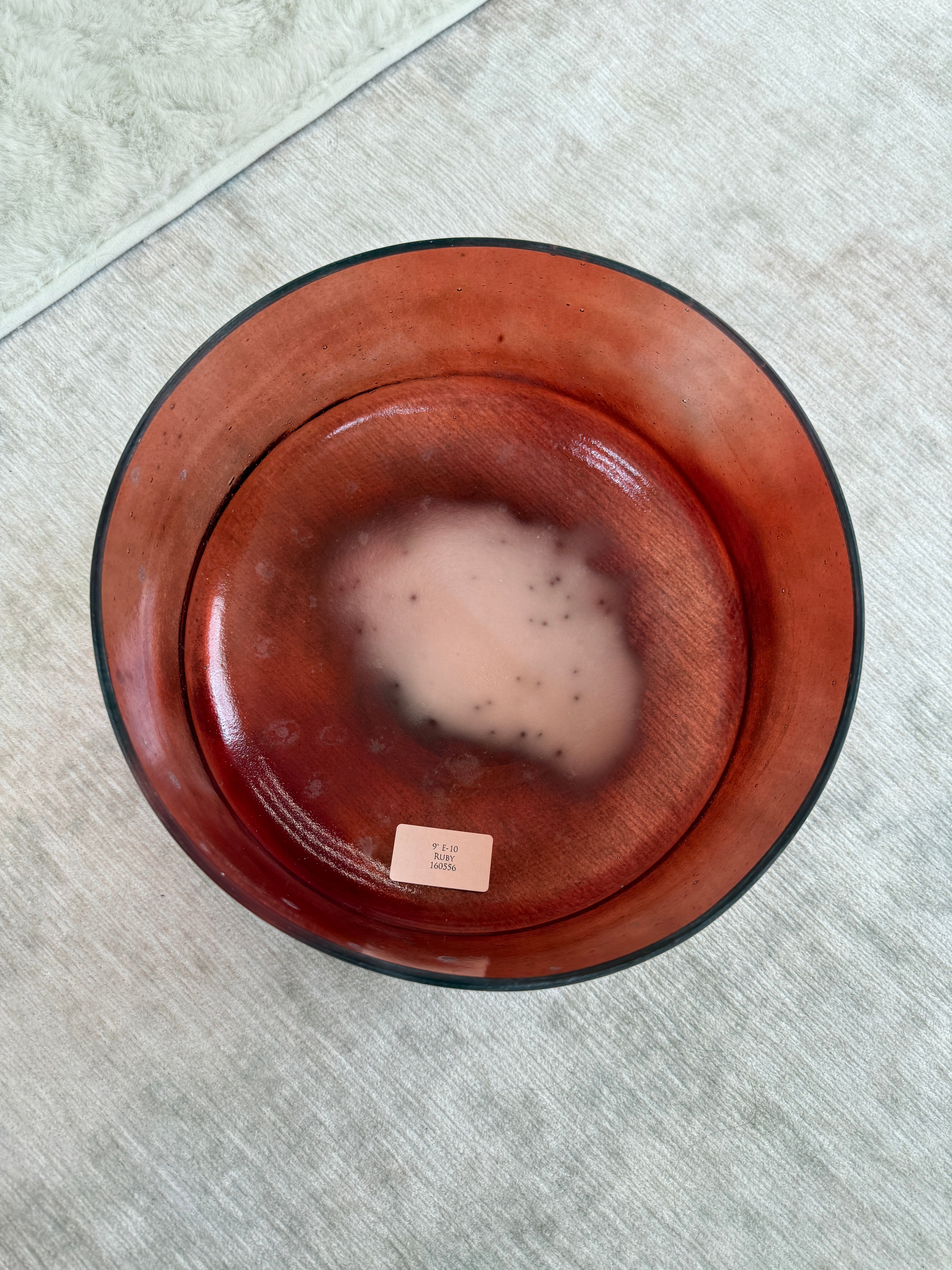9" E-10 Ruby 160556 Crystal Tones® Alchemy Singing Bowl