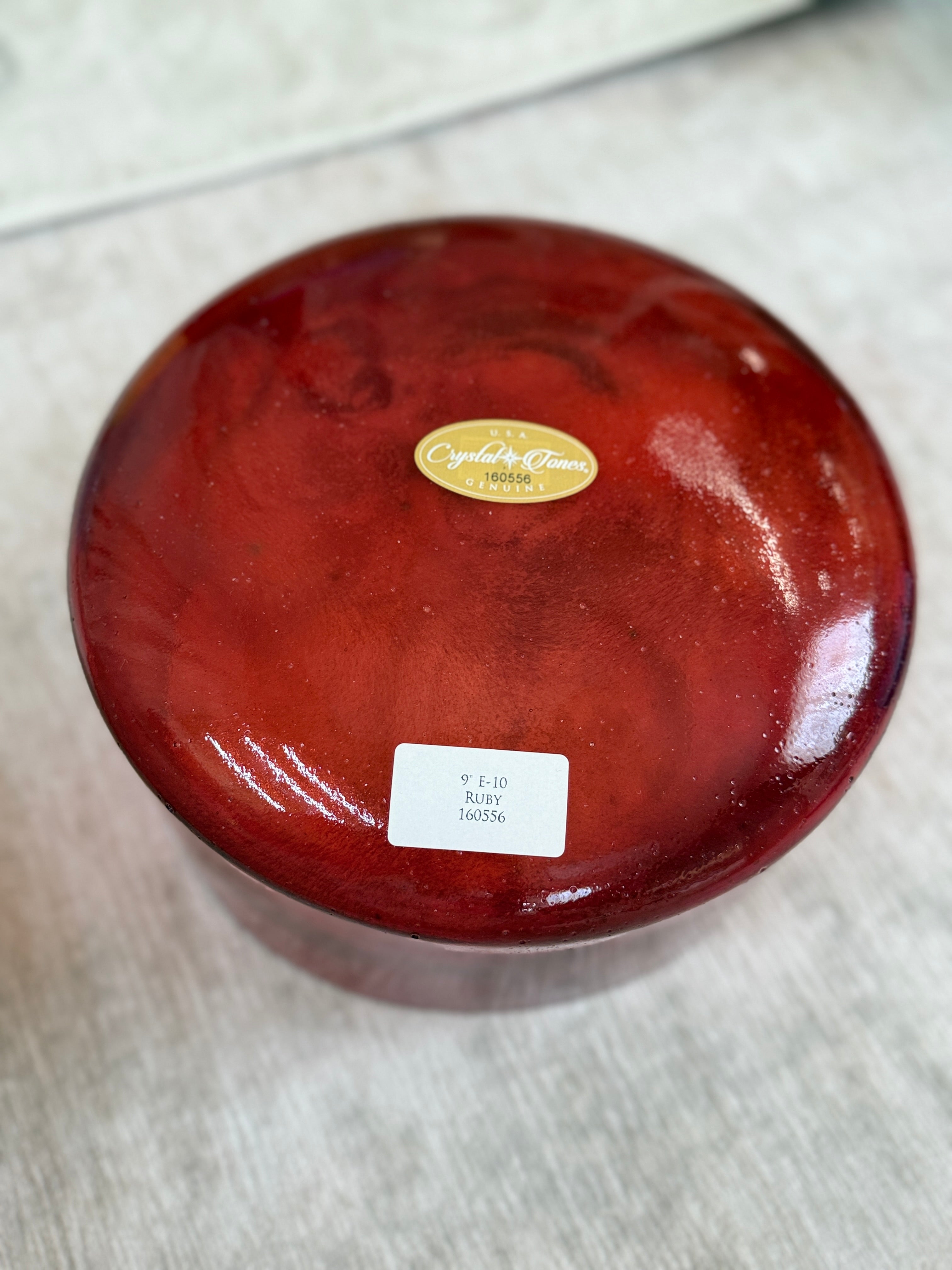 9" E-10 Ruby 160556 Crystal Tones® Alchemy Singing Bowl