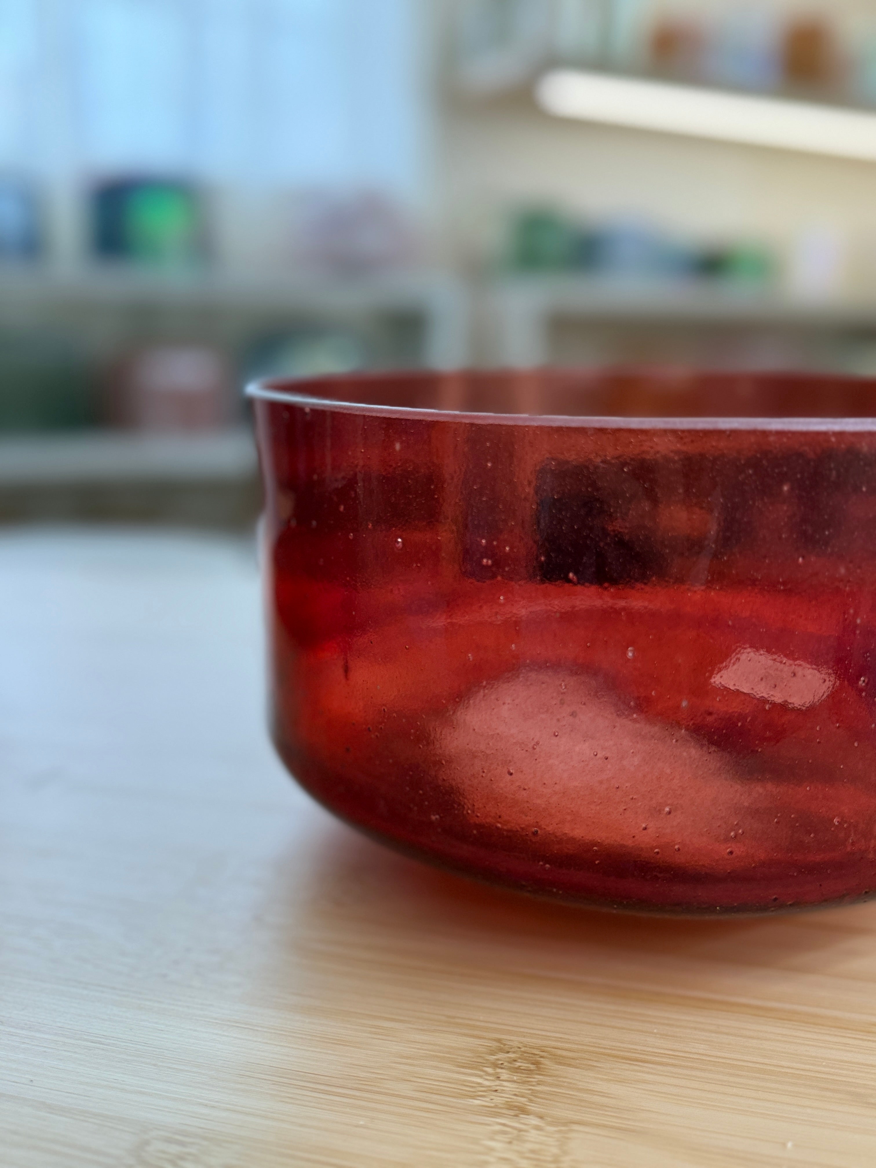9" E-10 Ruby 160556 Crystal Tones® Alchemy Singing Bowl