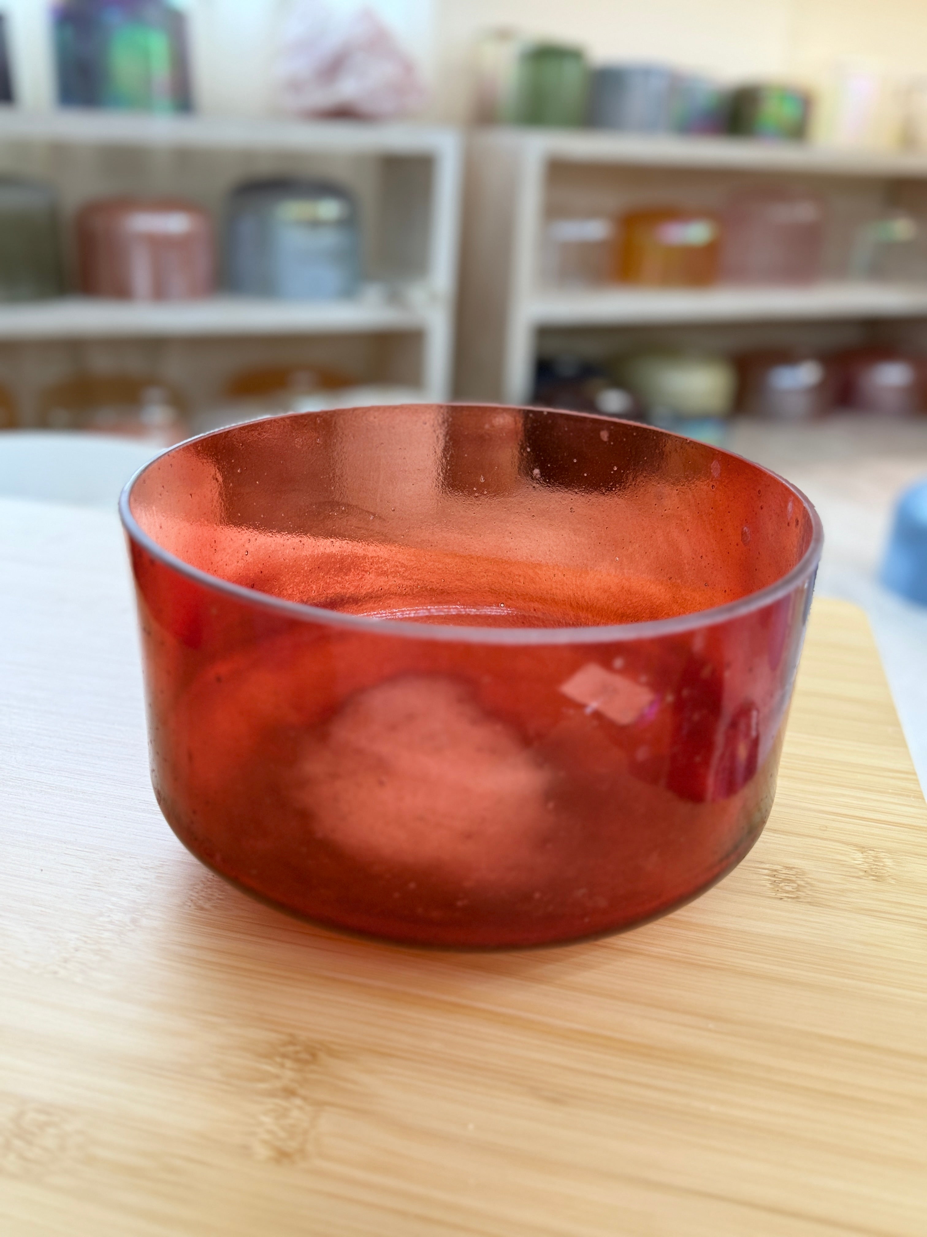 9" E-10 Ruby 160556 Crystal Tones® Alchemy Singing Bowl