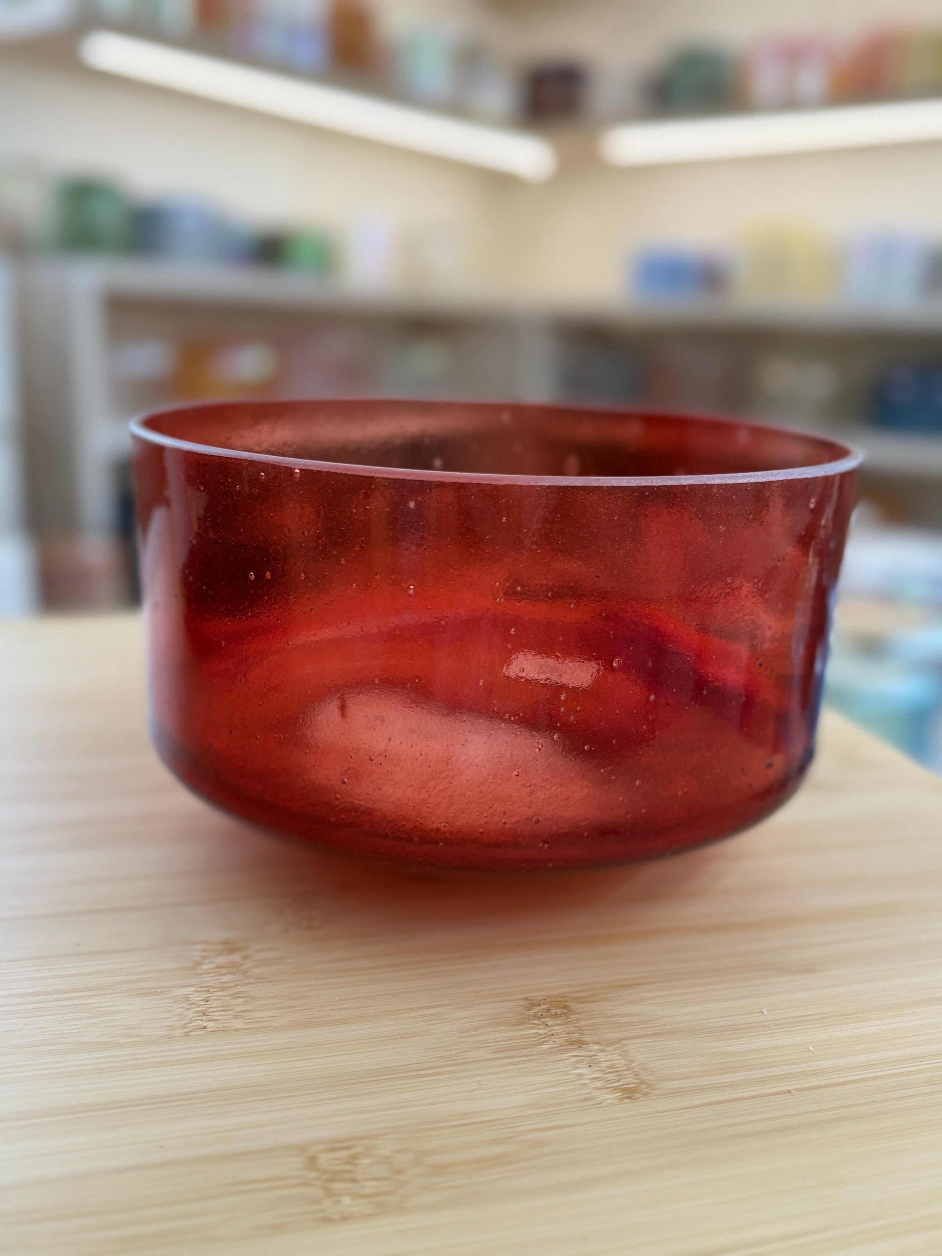 9" E-10 Ruby 160556 Crystal Tones® Alchemy Singing Bowl