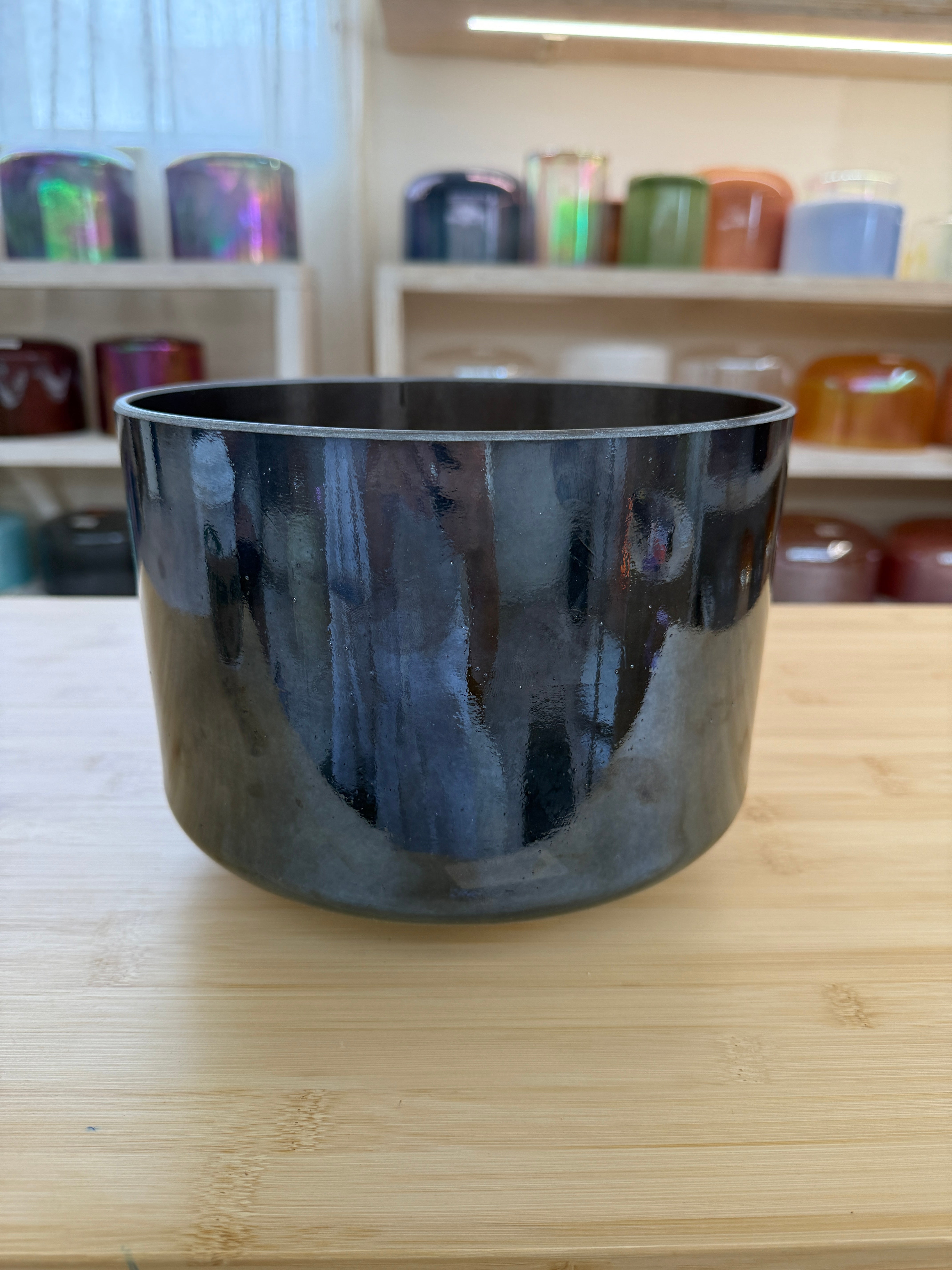 9" E-10 Shungite, Palladium 146413 Crystal Tones® Alchemy Singing Bowl