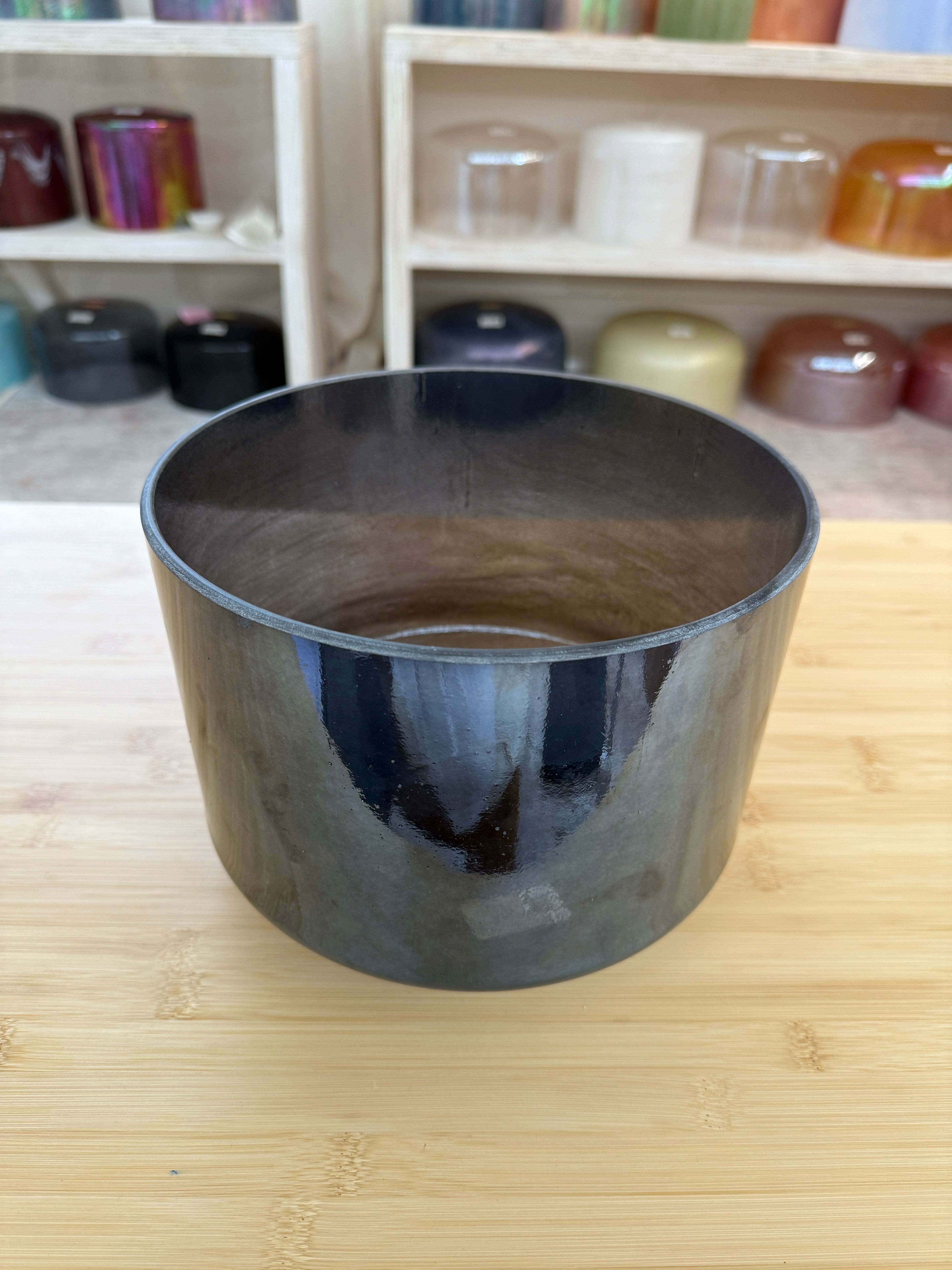 9" E-10 Shungite, Palladium 146413 Crystal Tones® Alchemy Singing Bowl
