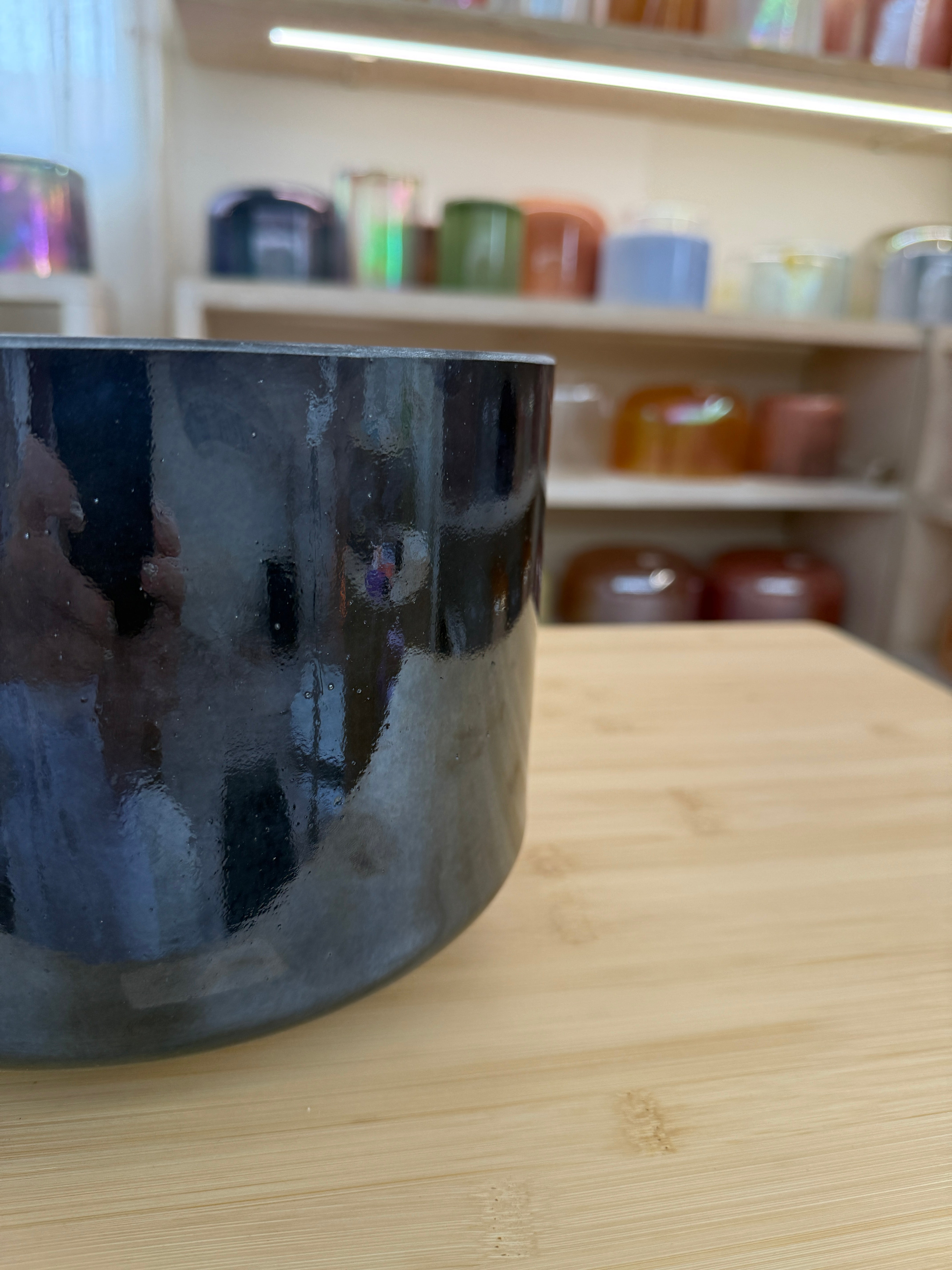 9" E-10 Shungite, Palladium 146413 Crystal Tones® Alchemy Singing Bowl