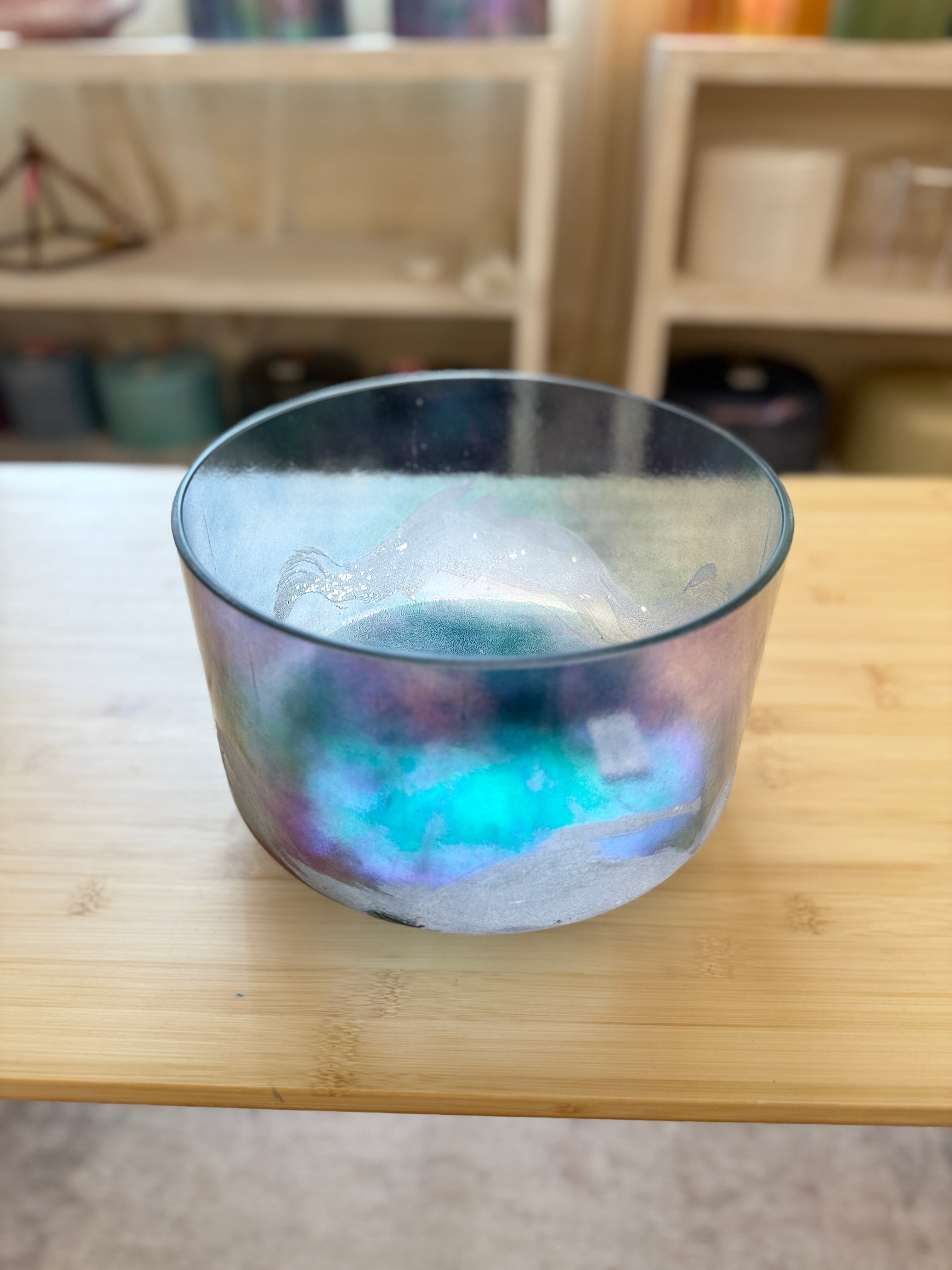 9" E-5 Azeztulite, Zeal Point 157206 Crystal Tones® Alchemy Crystal Bowl