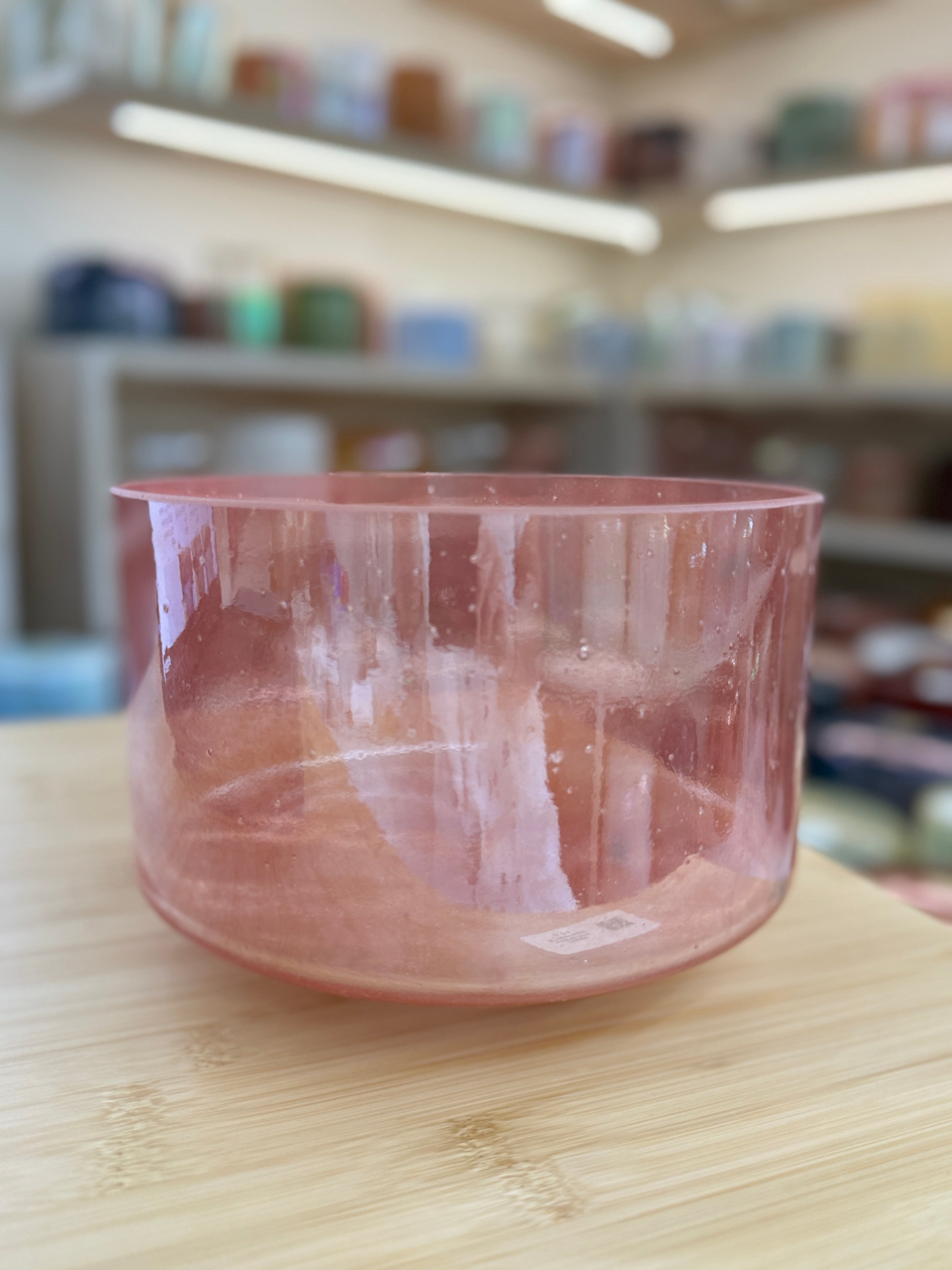 9" E-5 Morganite, Palladium 150063 Crystal Tones® Alchemy Singing Bowl