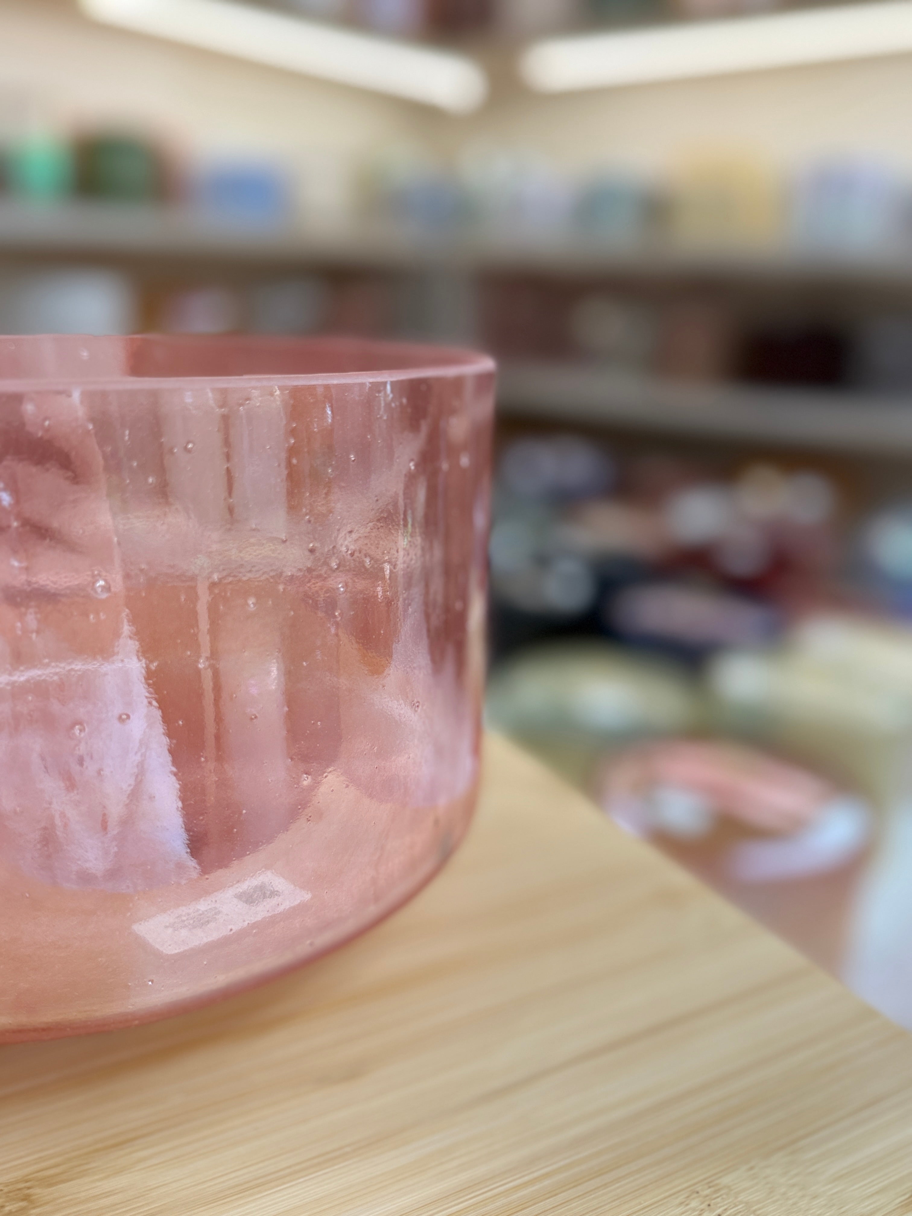 9" E-5 Morganite, Palladium 150063 Crystal Tones® Alchemy Singing Bowl