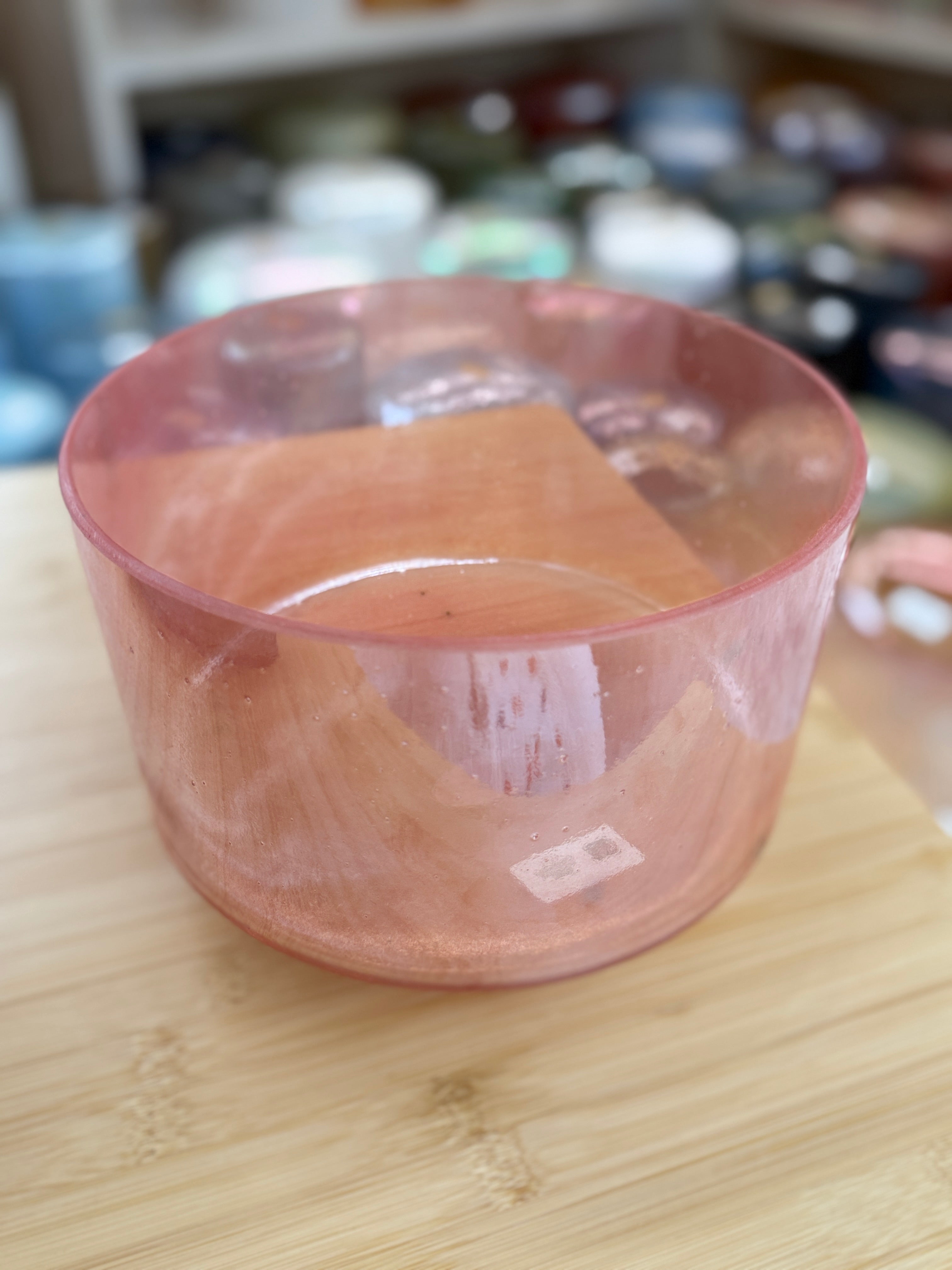 9" E-5 Morganite, Palladium 150063 Crystal Tones® Alchemy Singing Bowl