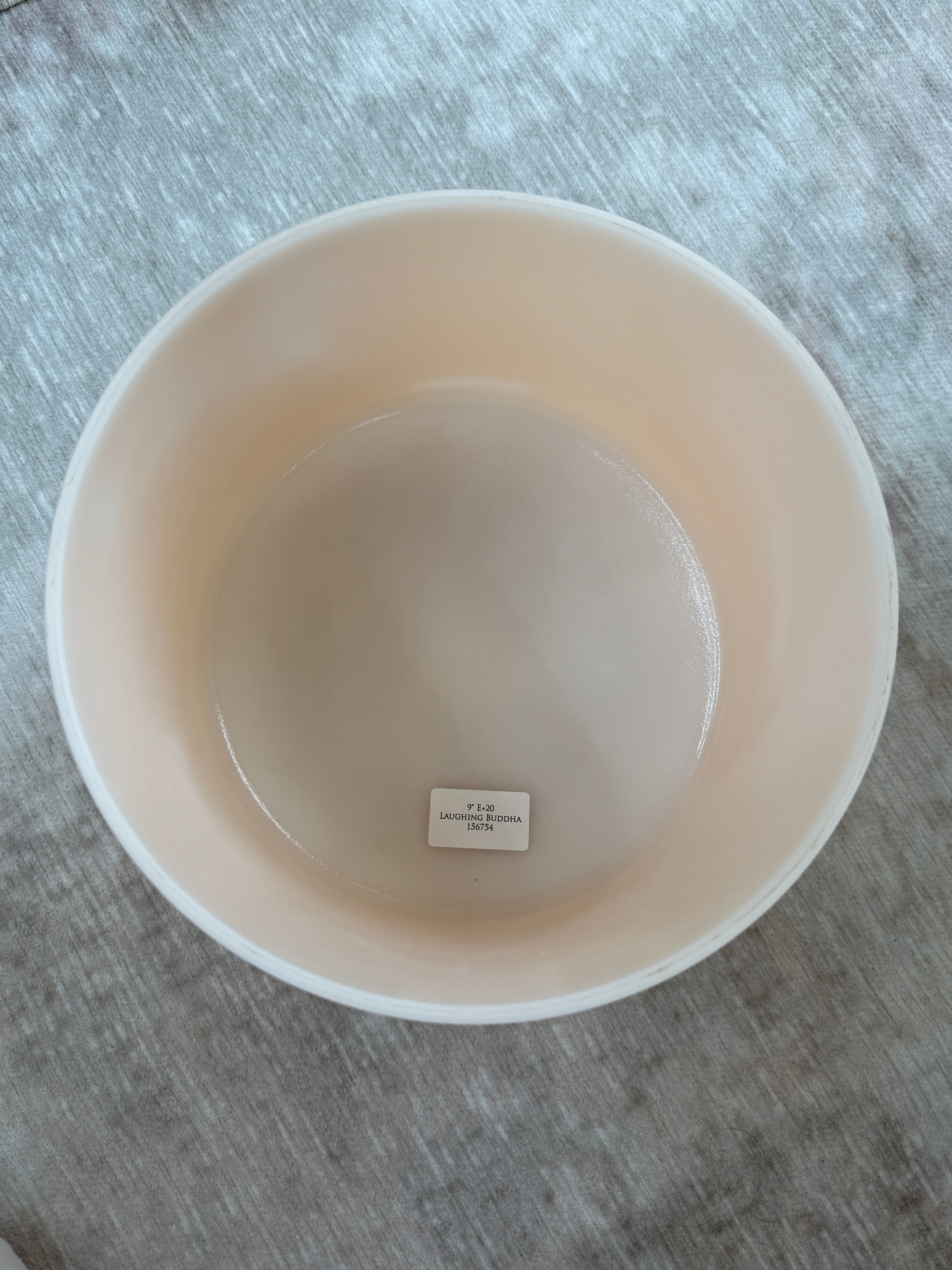 9" E+20 Laughing Buddha 156754 Crystal Tones® Alchemy Singing Bowl