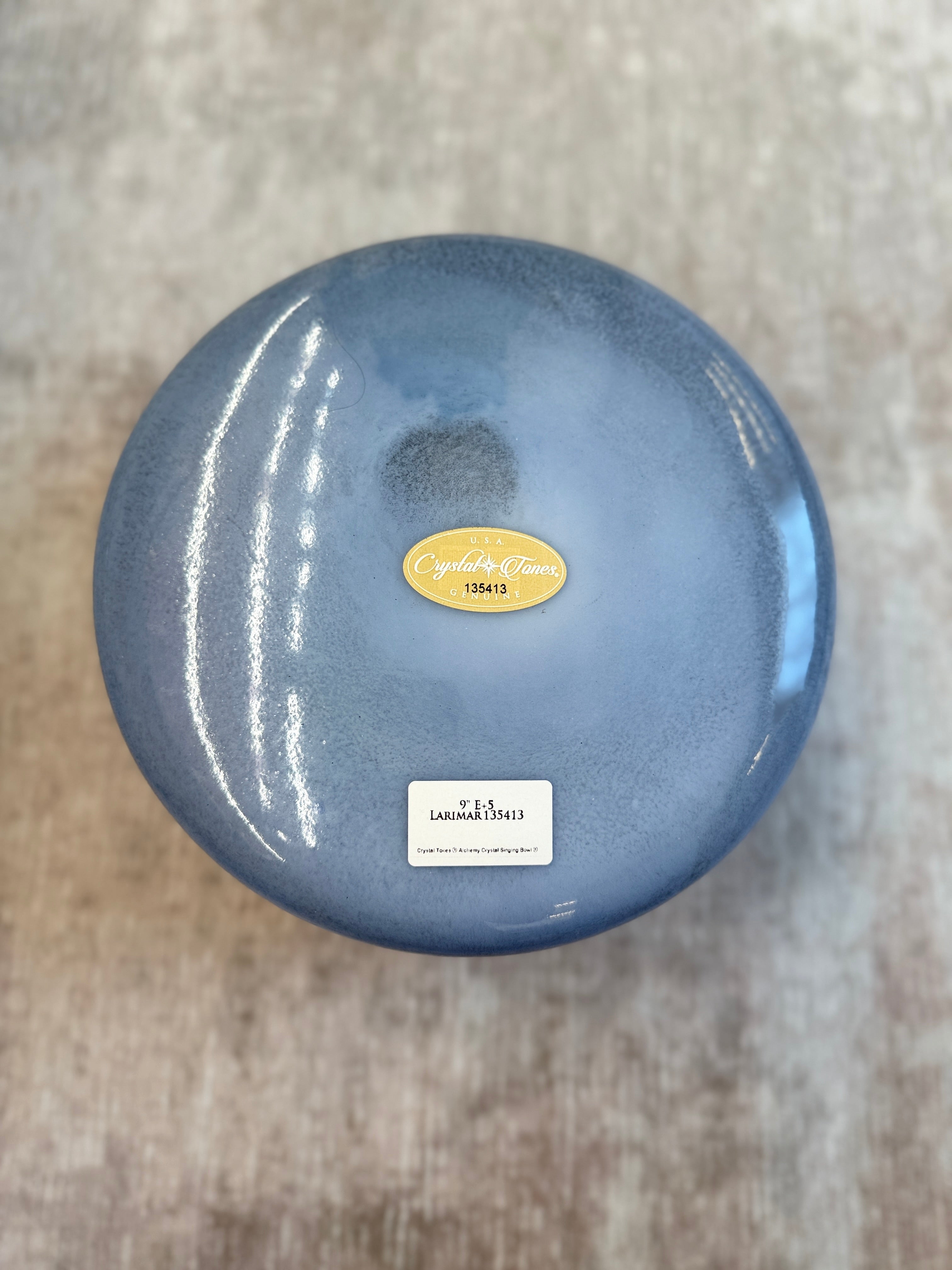 9" E+5 Larimar 135413 Crystal Tones® Alchemy Singing Bowl
