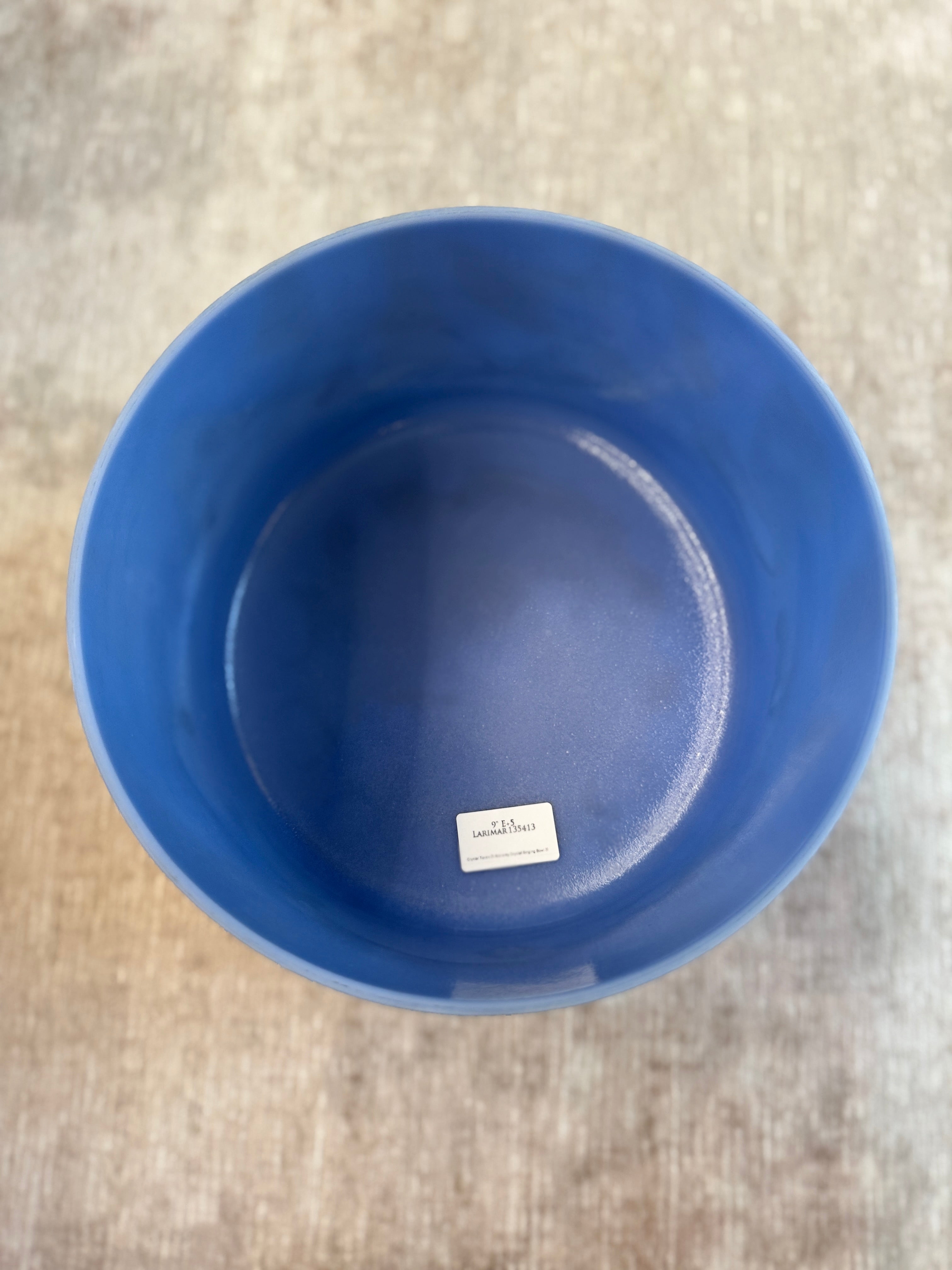 9" E+5 Larimar 135413 Crystal Tones® Alchemy Singing Bowl