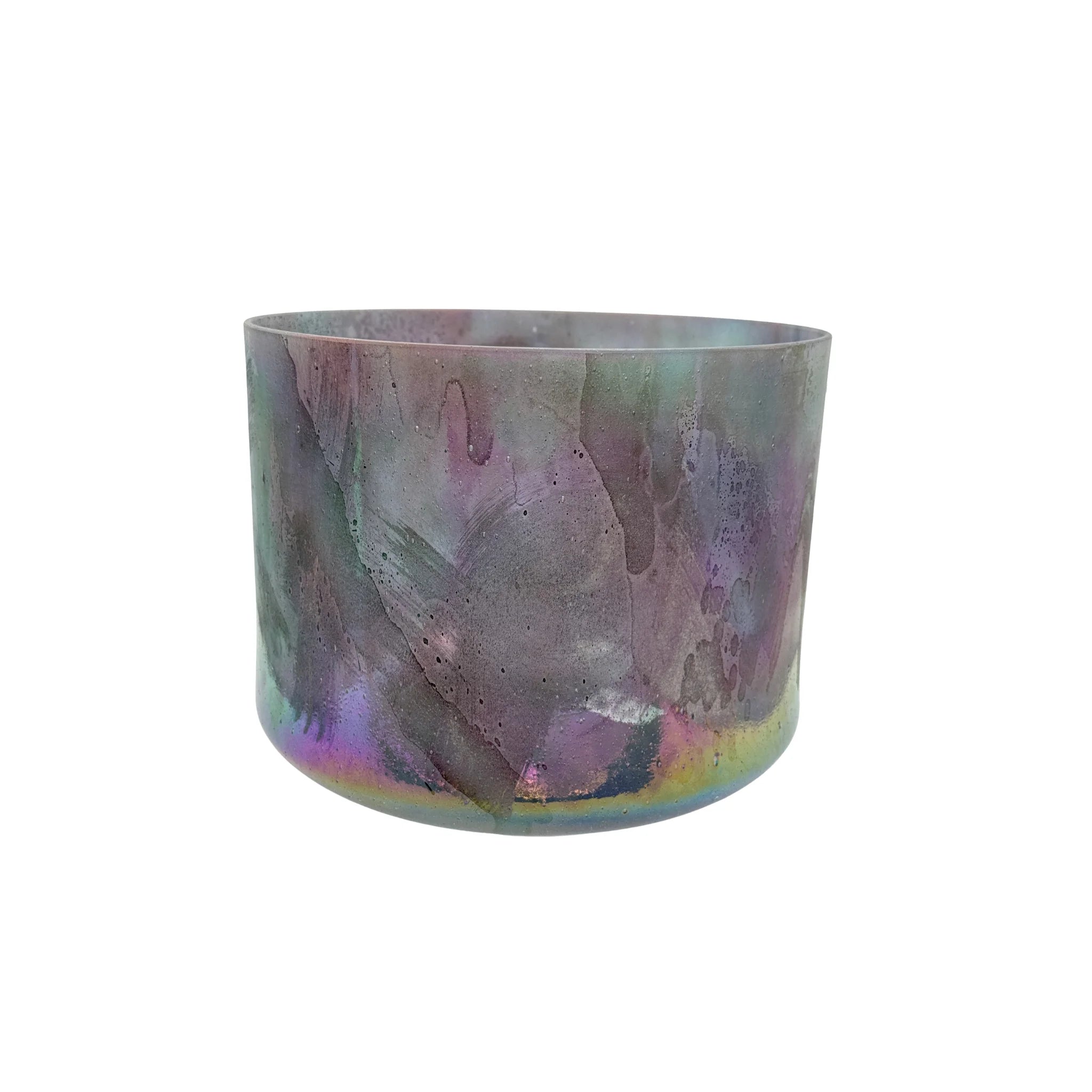 9" F#-15 Pink Tourmaline, Platinum Frosted Rim Inside