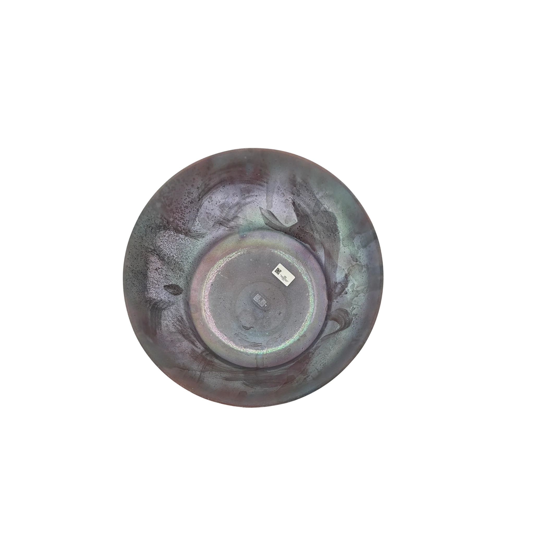 9" F#-15 Pink Tourmaline, Platinum Frosted Rim Inside