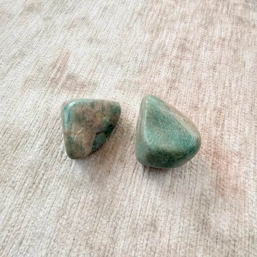 Amazonita / Amazonite Small Therapy Stones - Pack de 2