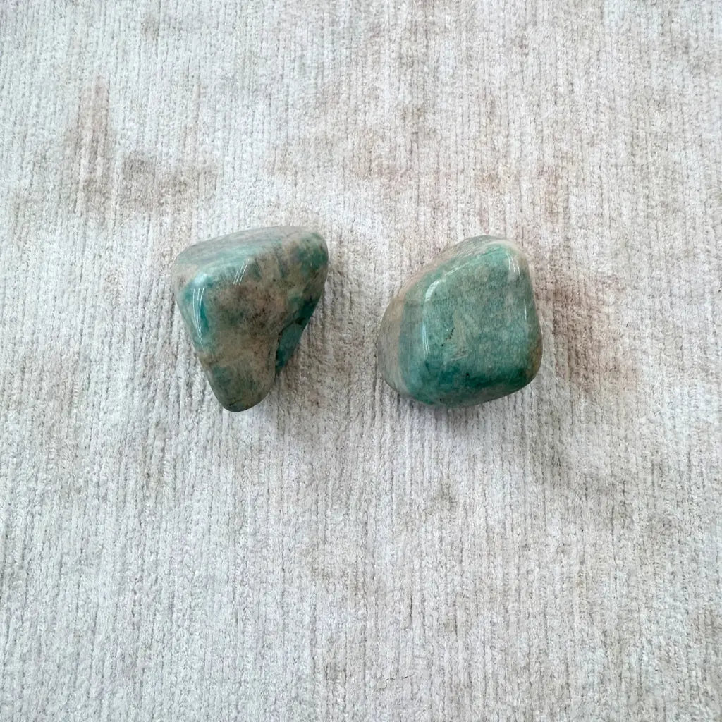 Amazonita / Amazonite Small Therapy Stones - Pack de 2