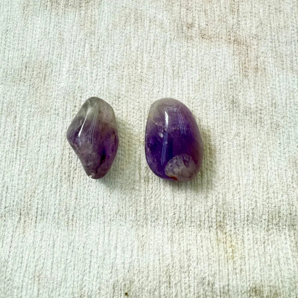 Amatista / Amethyst Small Therapy Stones - Pack of 2