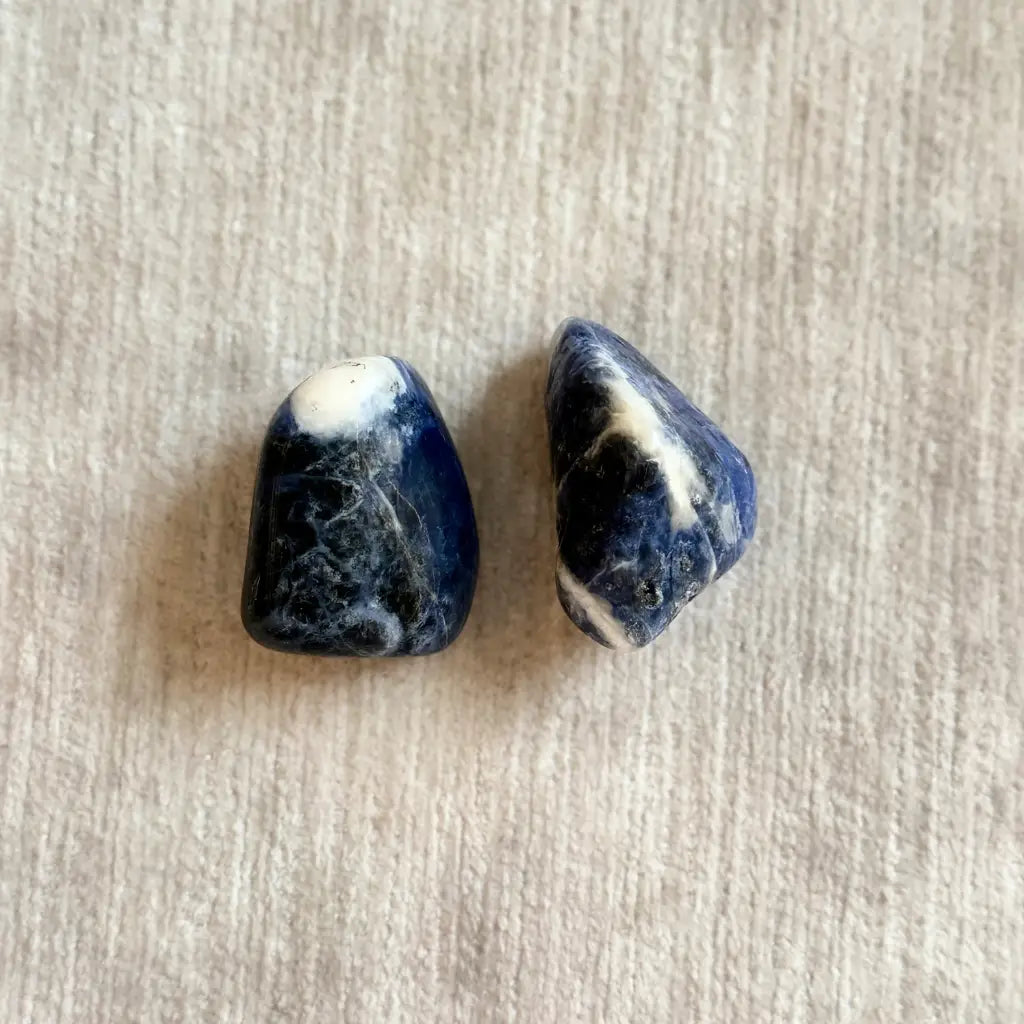 Sodalita / Sodalite Small Therapy Stones - Pack of 2