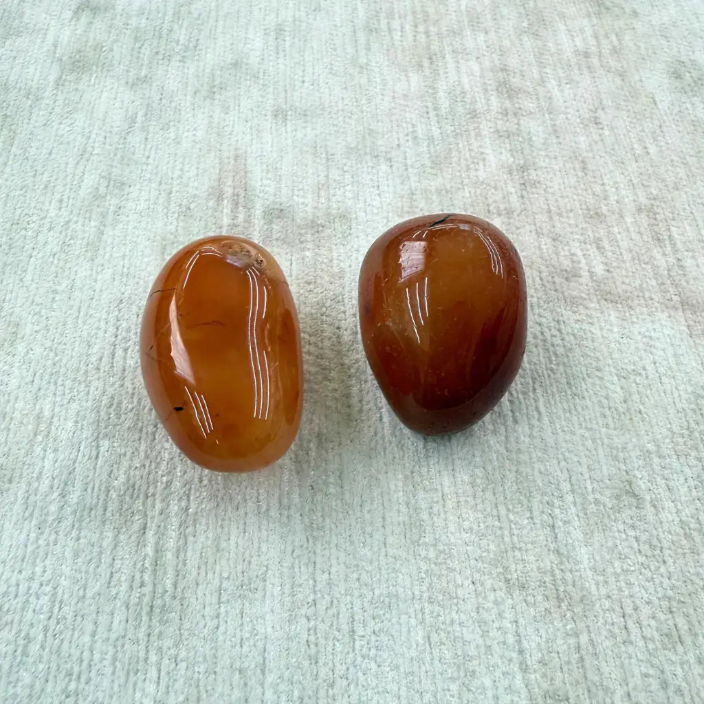 Cornalina / Carnelian Small Therapy Stones - Pack of 2