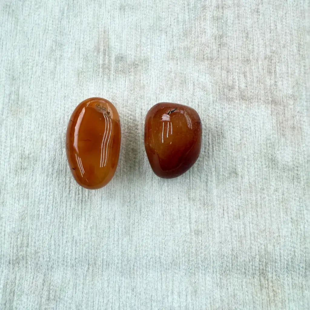 Cornalina / Carnelian Small Therapy Stones - Pack of 2
