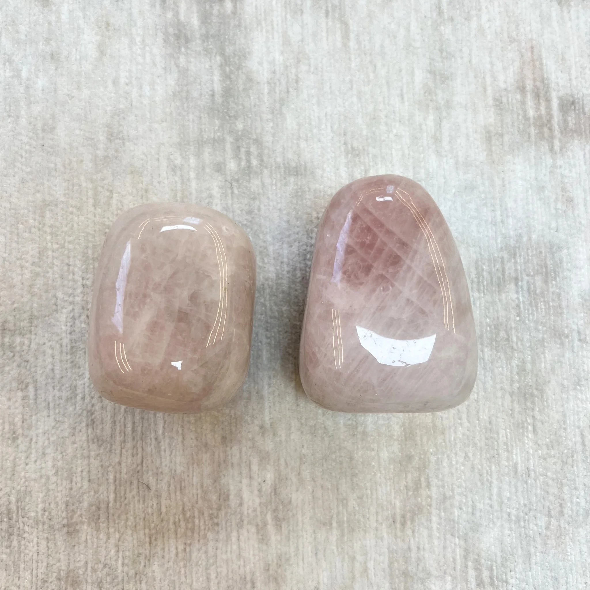 Cuarzo Rosa Large Therapy Stones - Pack of 2