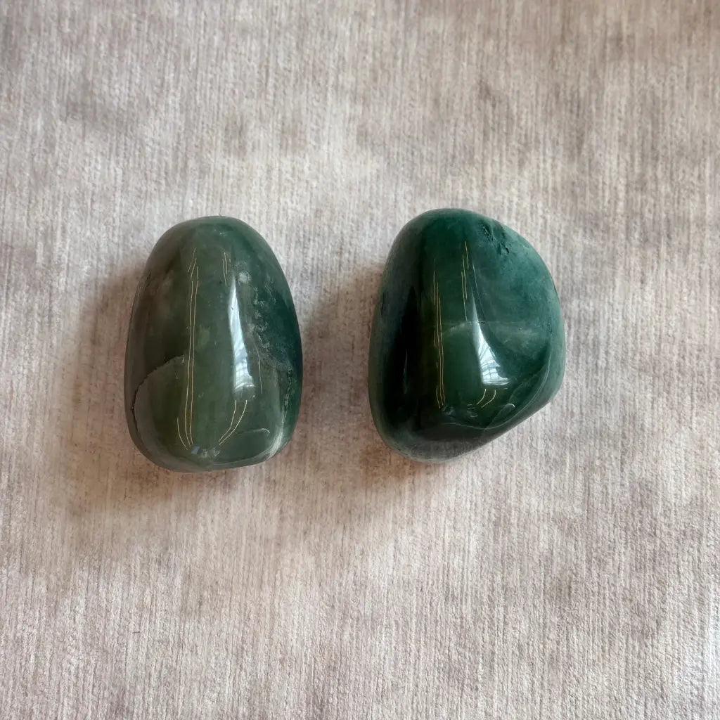 Aventurina Verde / Green Aventurine Large Therapy Stone - Pack of 2