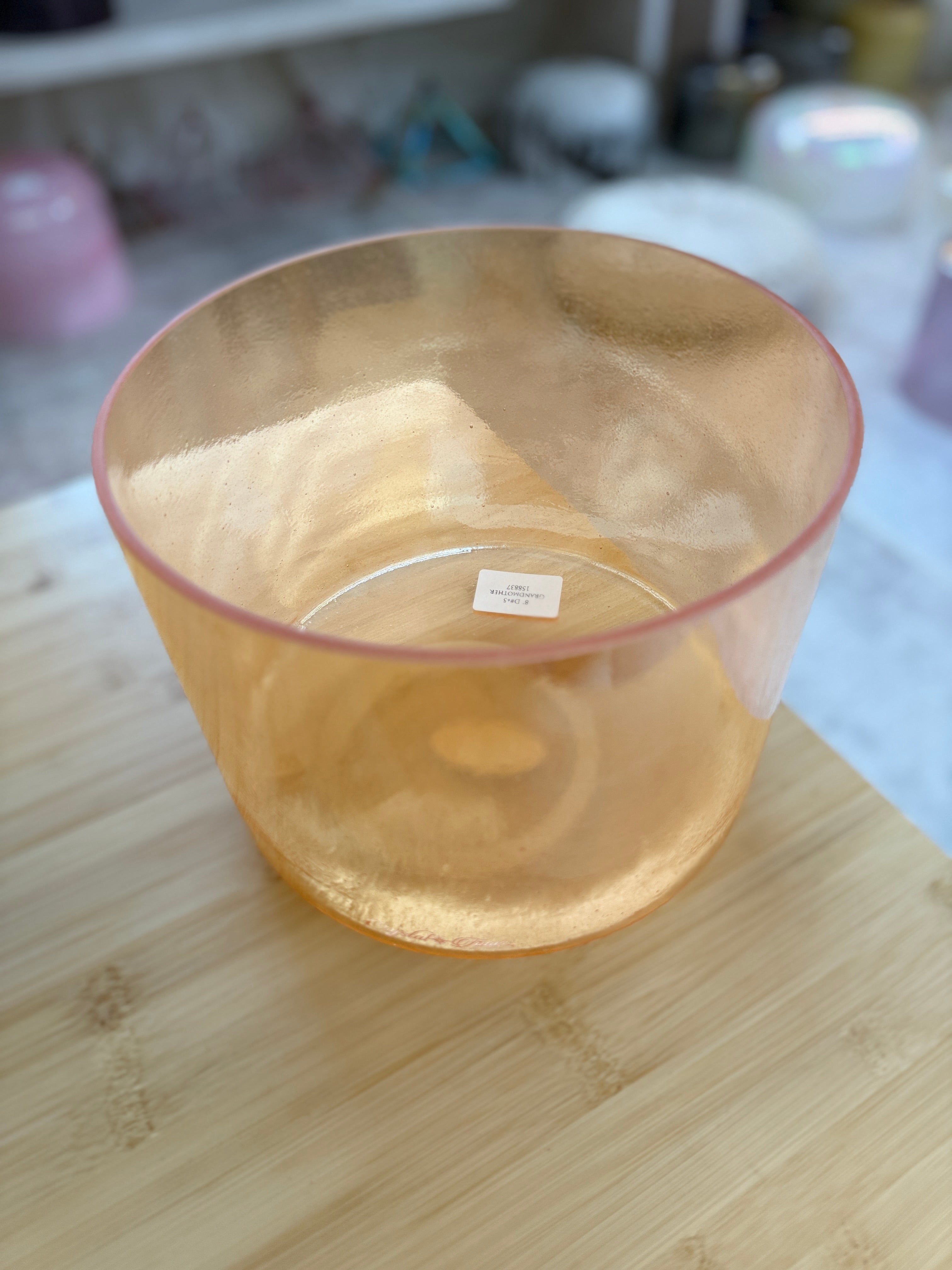 8" D#+5 Grandmother 158837 Crystal Tones Alchemy Singing Bowl