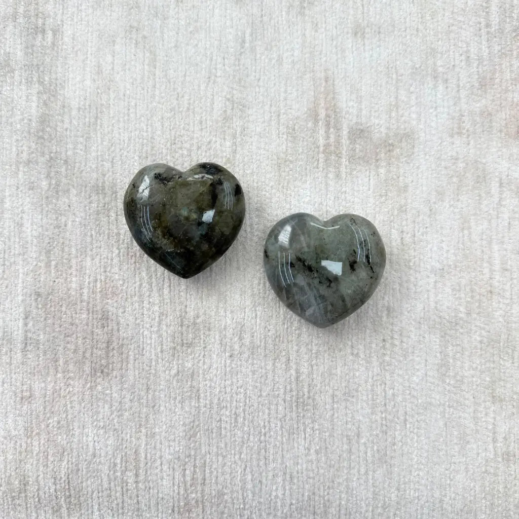 Labrodita / Labrodite Thin Heart Therapy Stones - Pack de 2