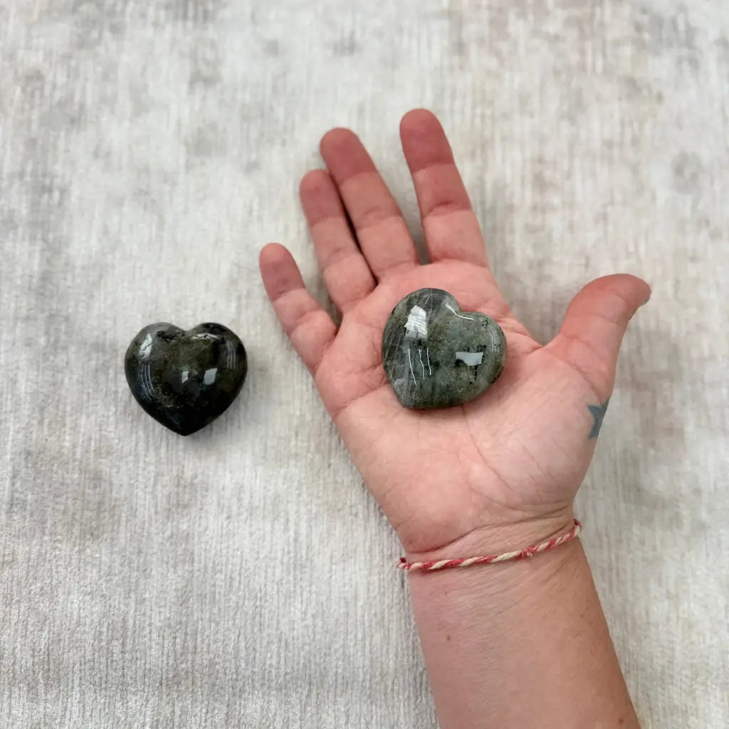 Labrodita / Labrodite Thin Heart Therapy Stones - Pack de 2