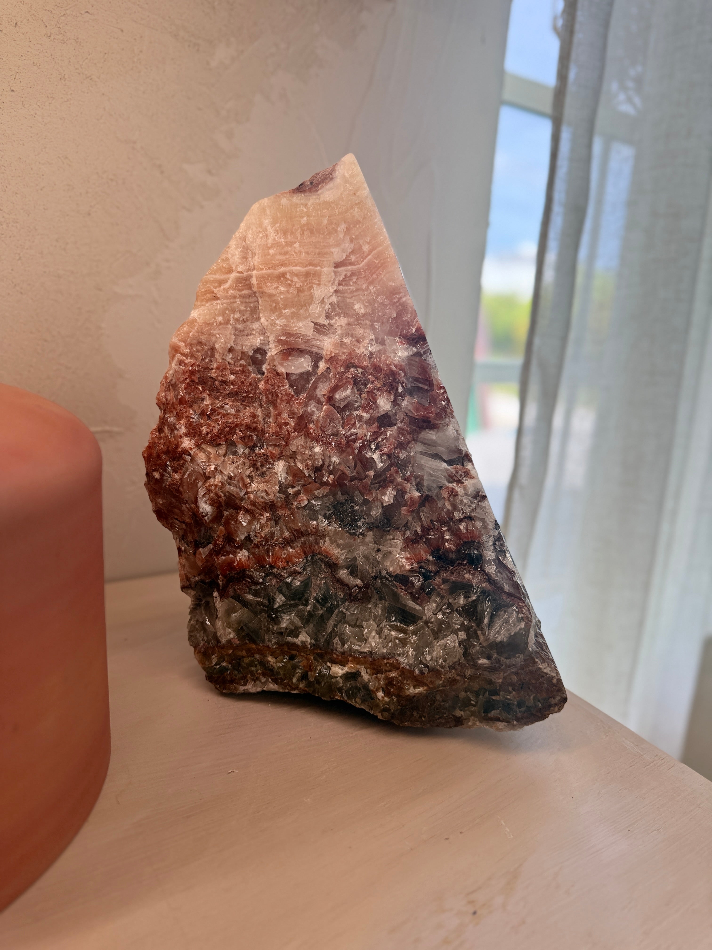 Magnificent Self-standing Extra Large Rainbow Calcite Crystal