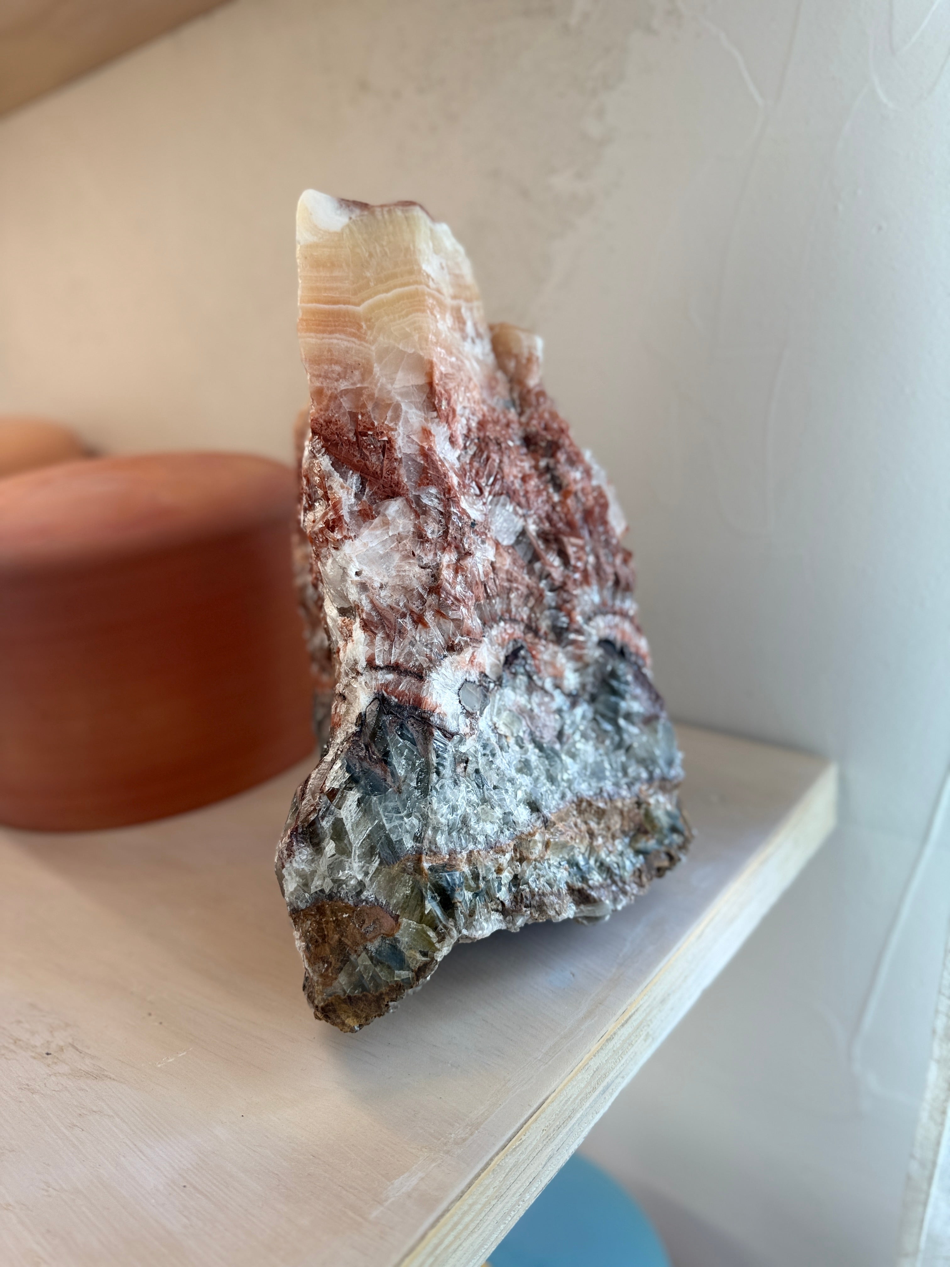 Magnificent Self-standing Extra Large Rainbow Calcite Crystal