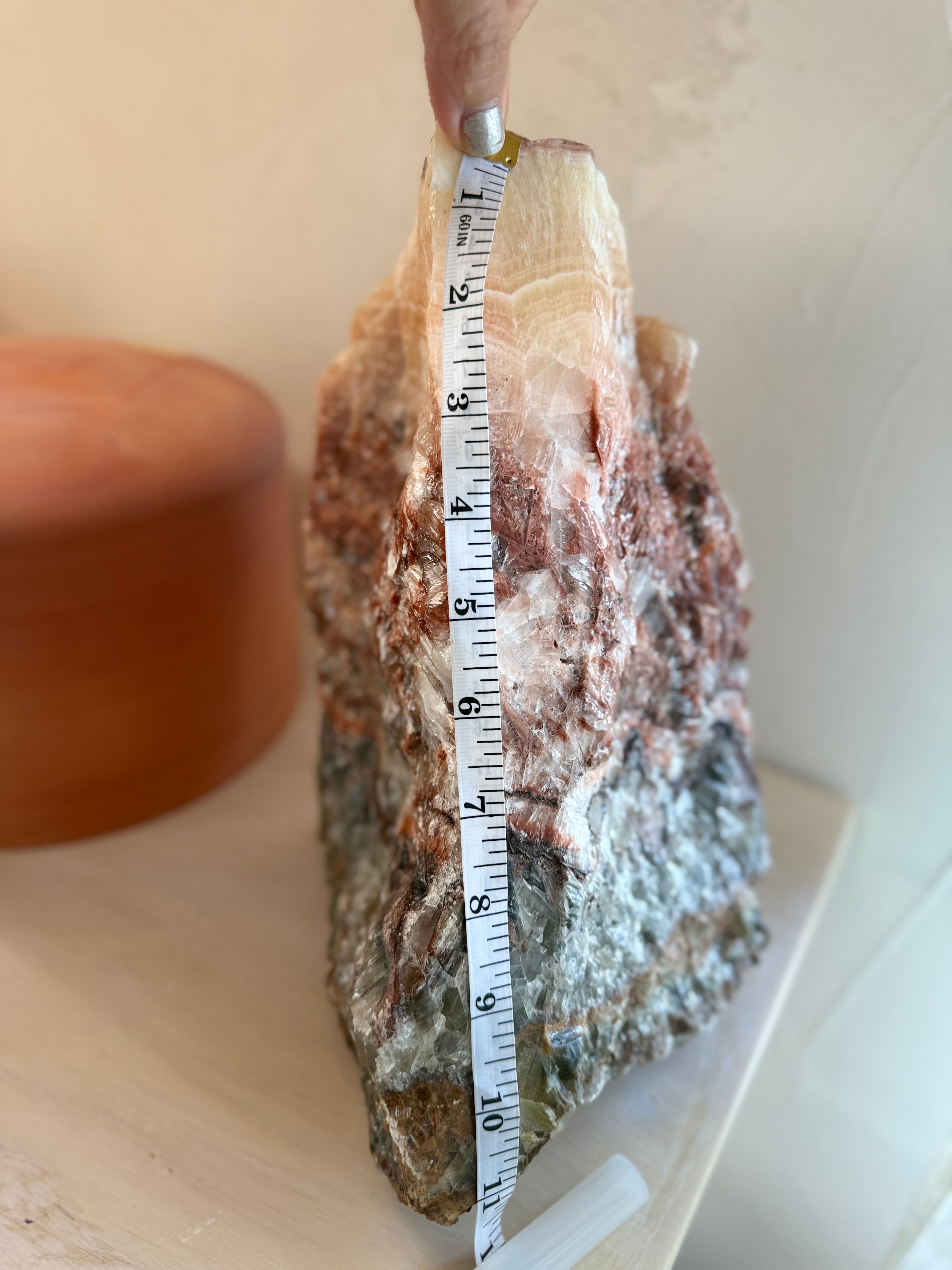 Magnificent Self-standing Extra Large Rainbow Calcite Crystal
