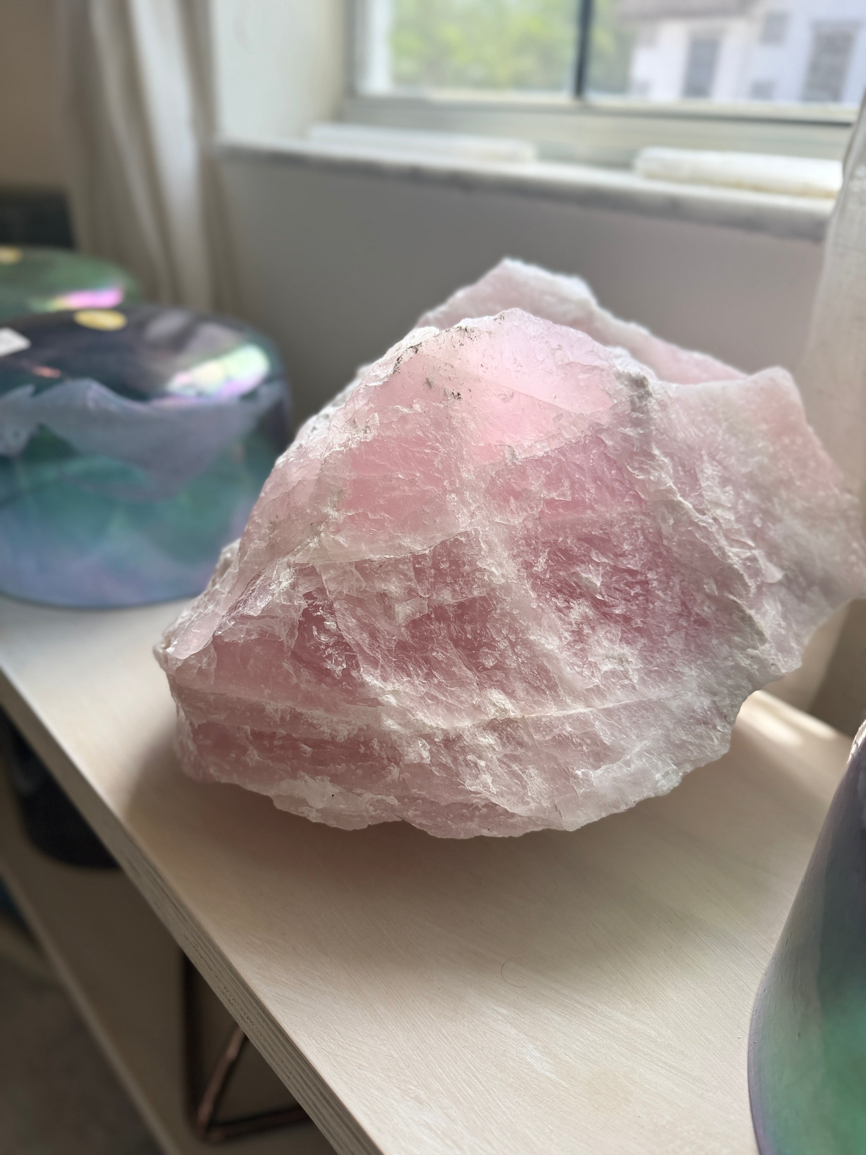 Magnificent Self-standing Extra Large Rose Quartz Crystal