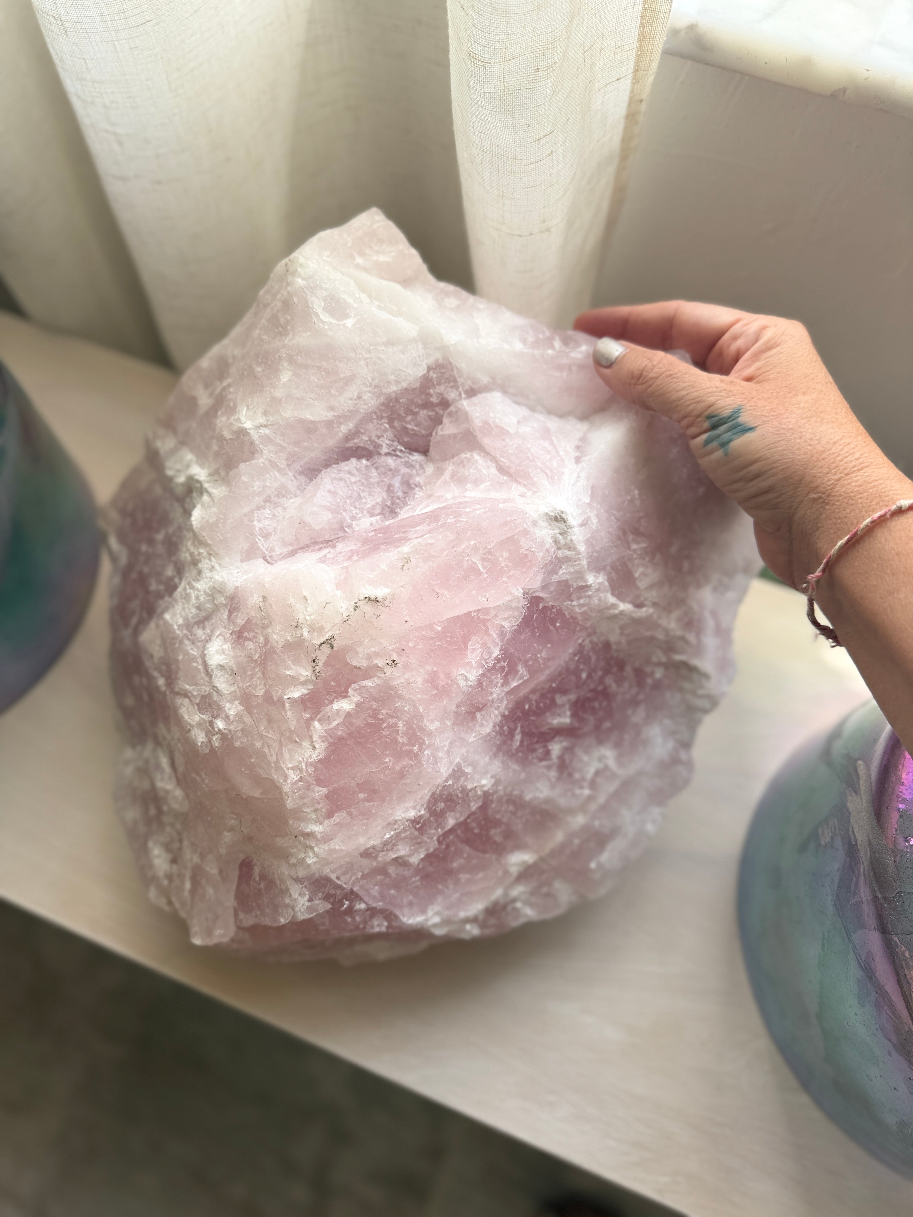 Magnificent Self-standing Extra Large Rose Quartz Crystal