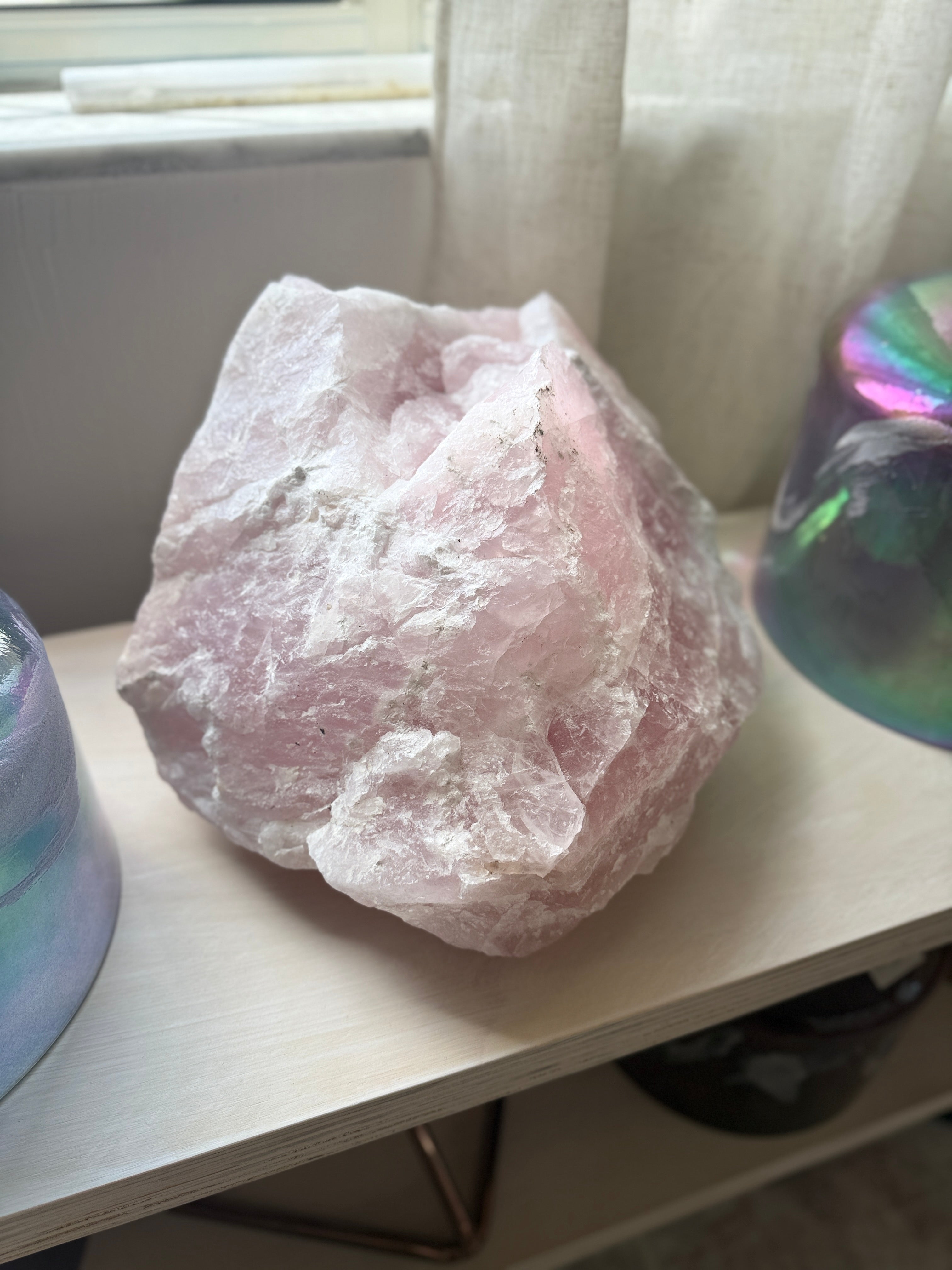 Magnificent Self-standing Extra Large Rose Quartz Crystal