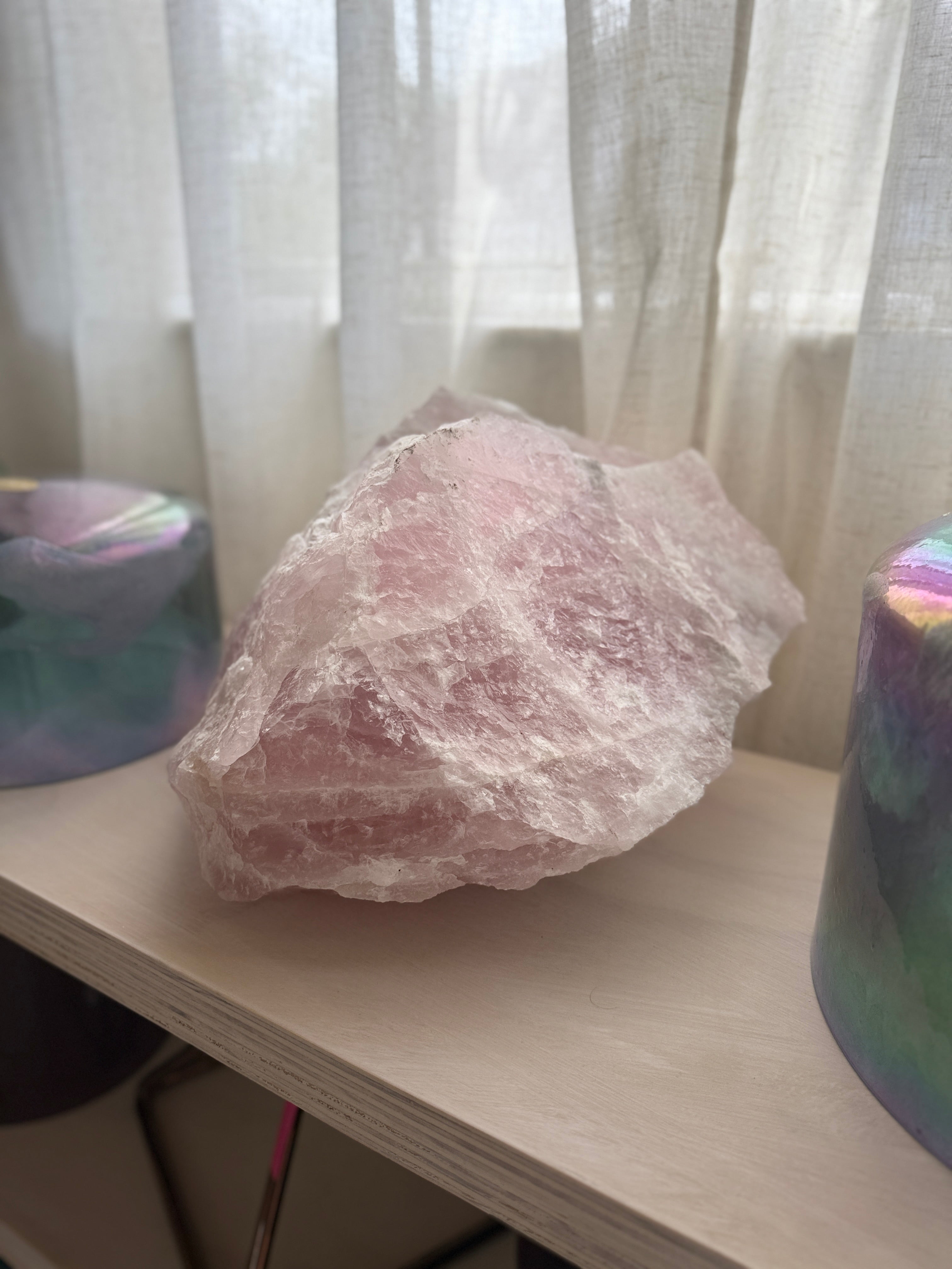 Magnificent Self-standing Extra Large Rose Quartz Crystal