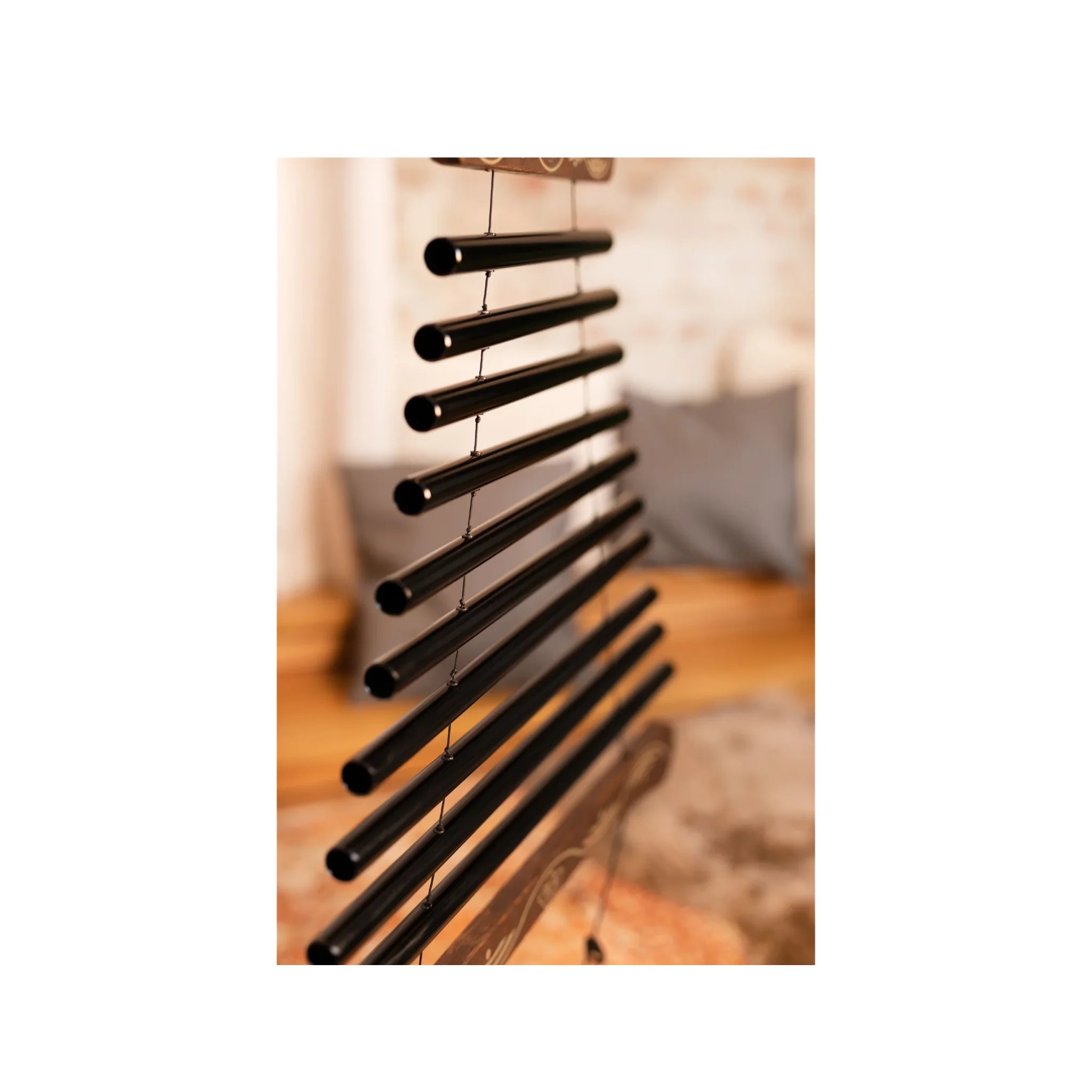 432 Hz 38” Flow Chime | 10 Notes | E Minor | Black