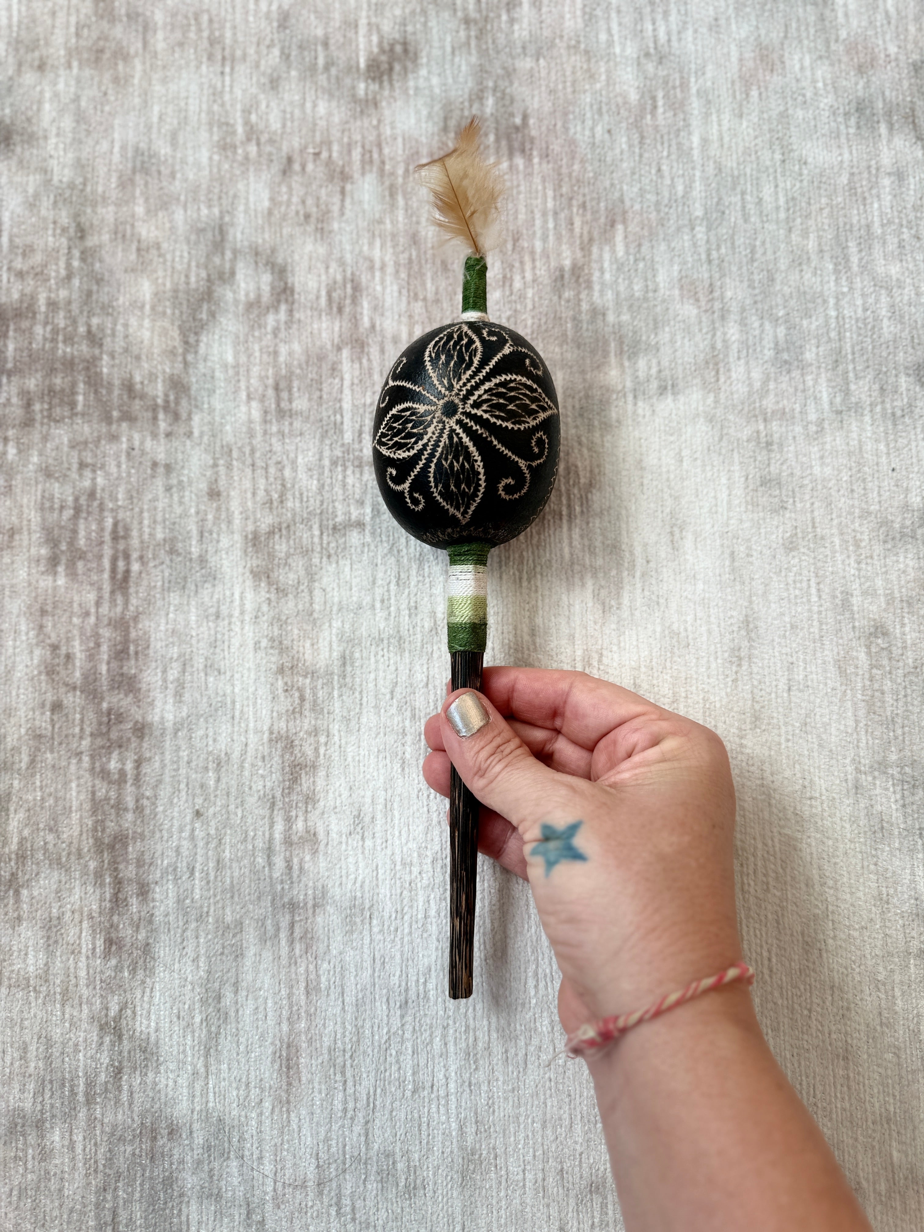 Peruvian Amazon Gourd Rattle