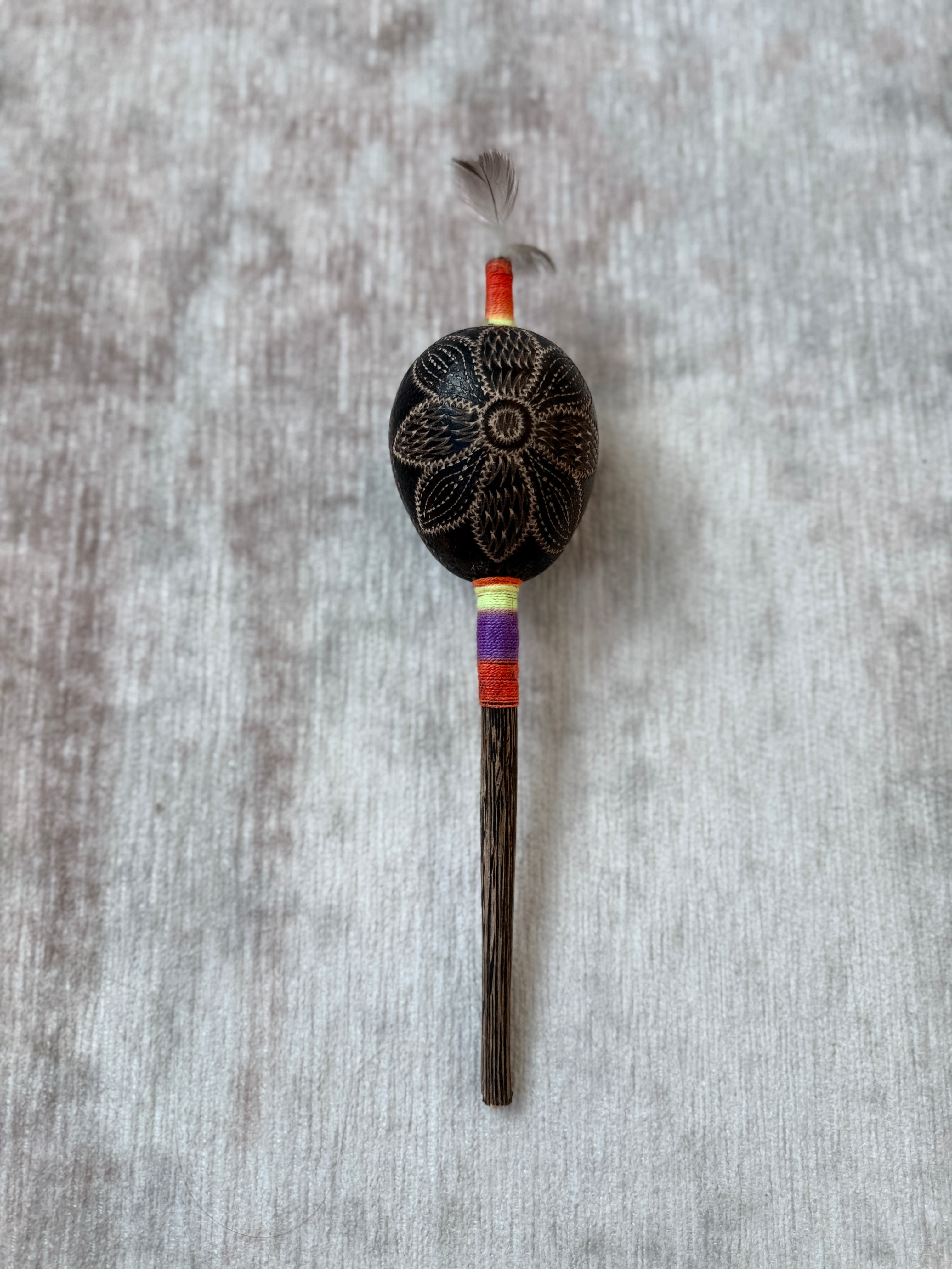 Peruvian Amazon Gourd Rattle
