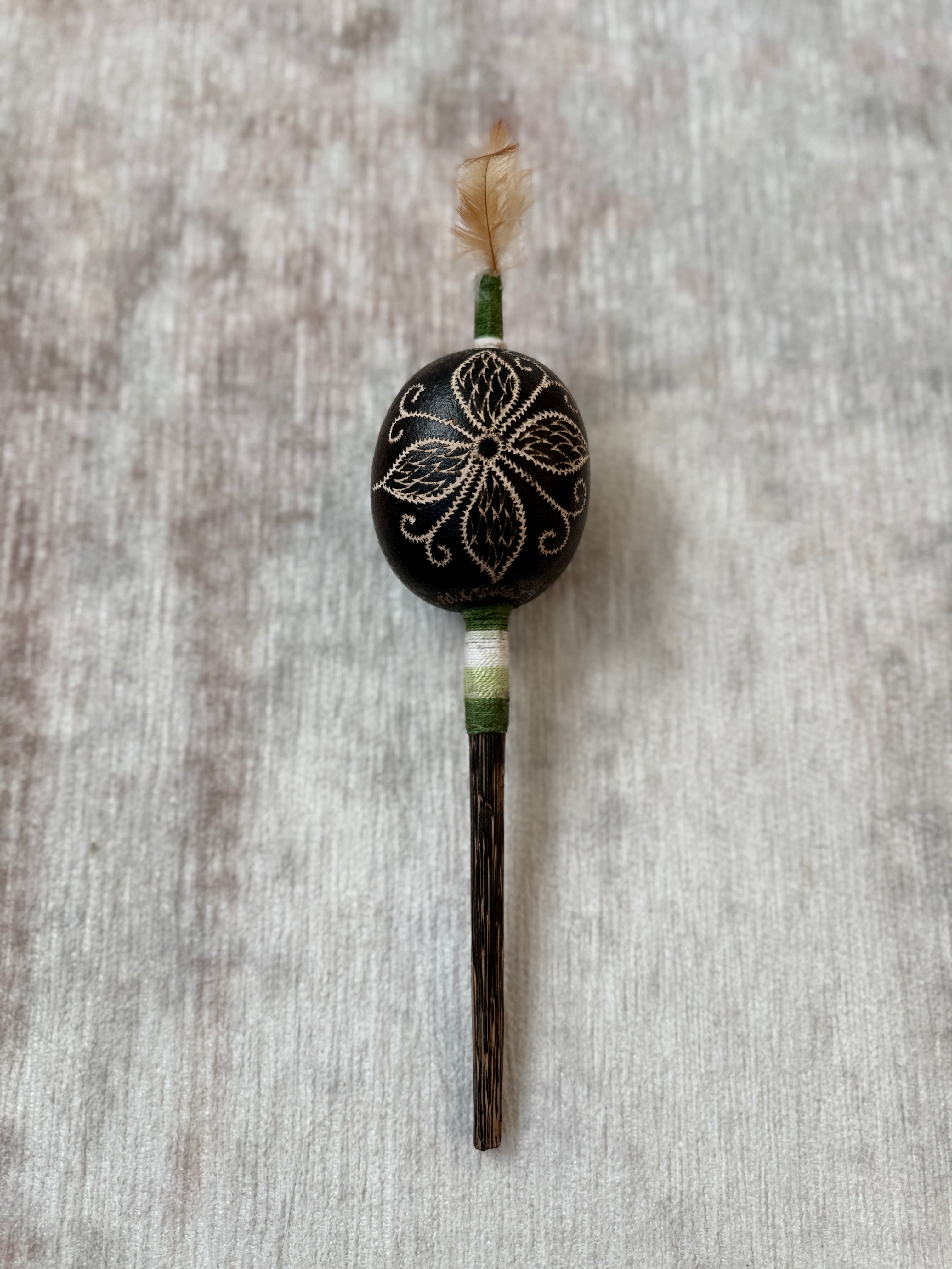 Peruvian Amazon Gourd Rattle